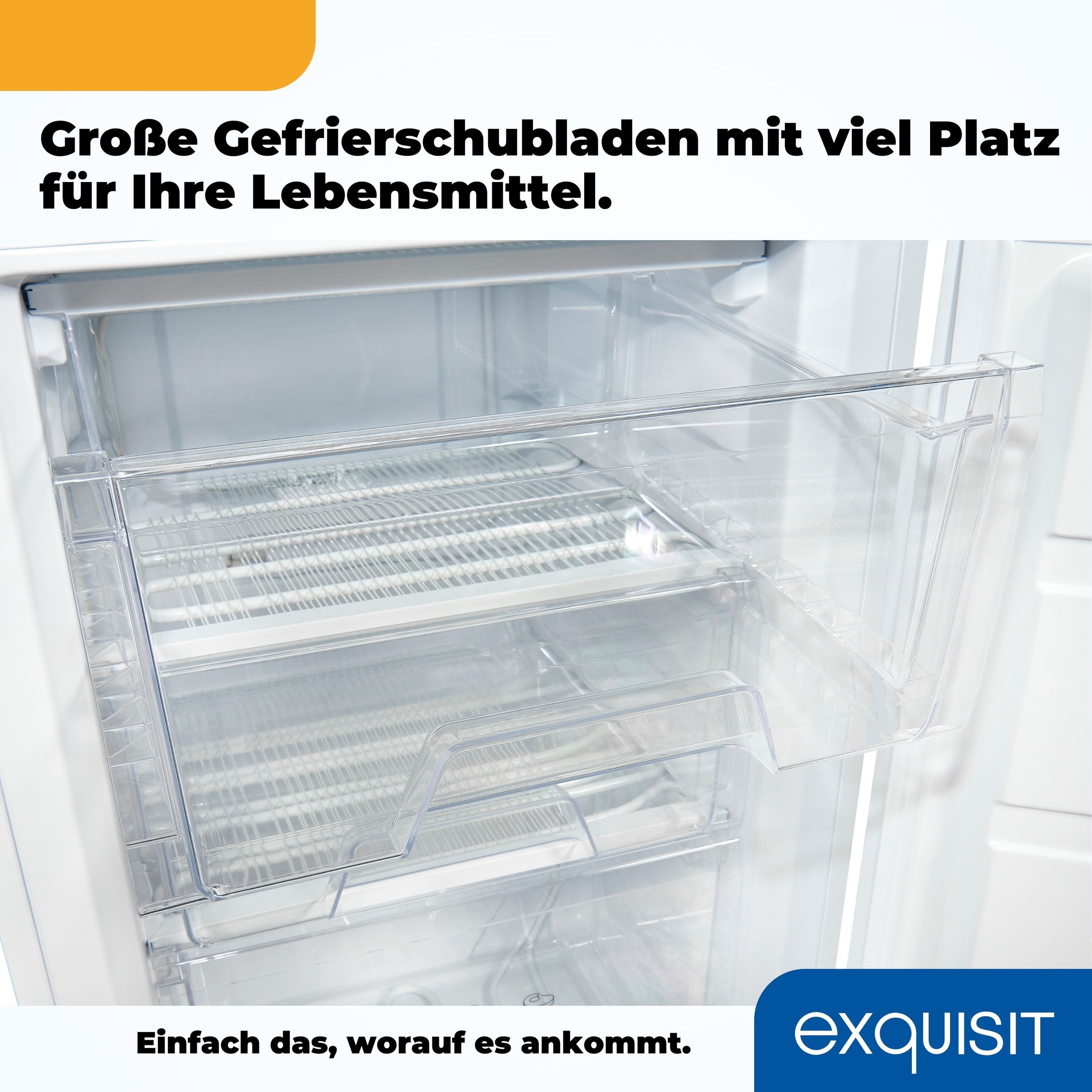 exquisit Gefrierschrank »GS80-030E weiss«, 84,5 cm hoch, 55,3 cm breit, Türanschlag wechselbar