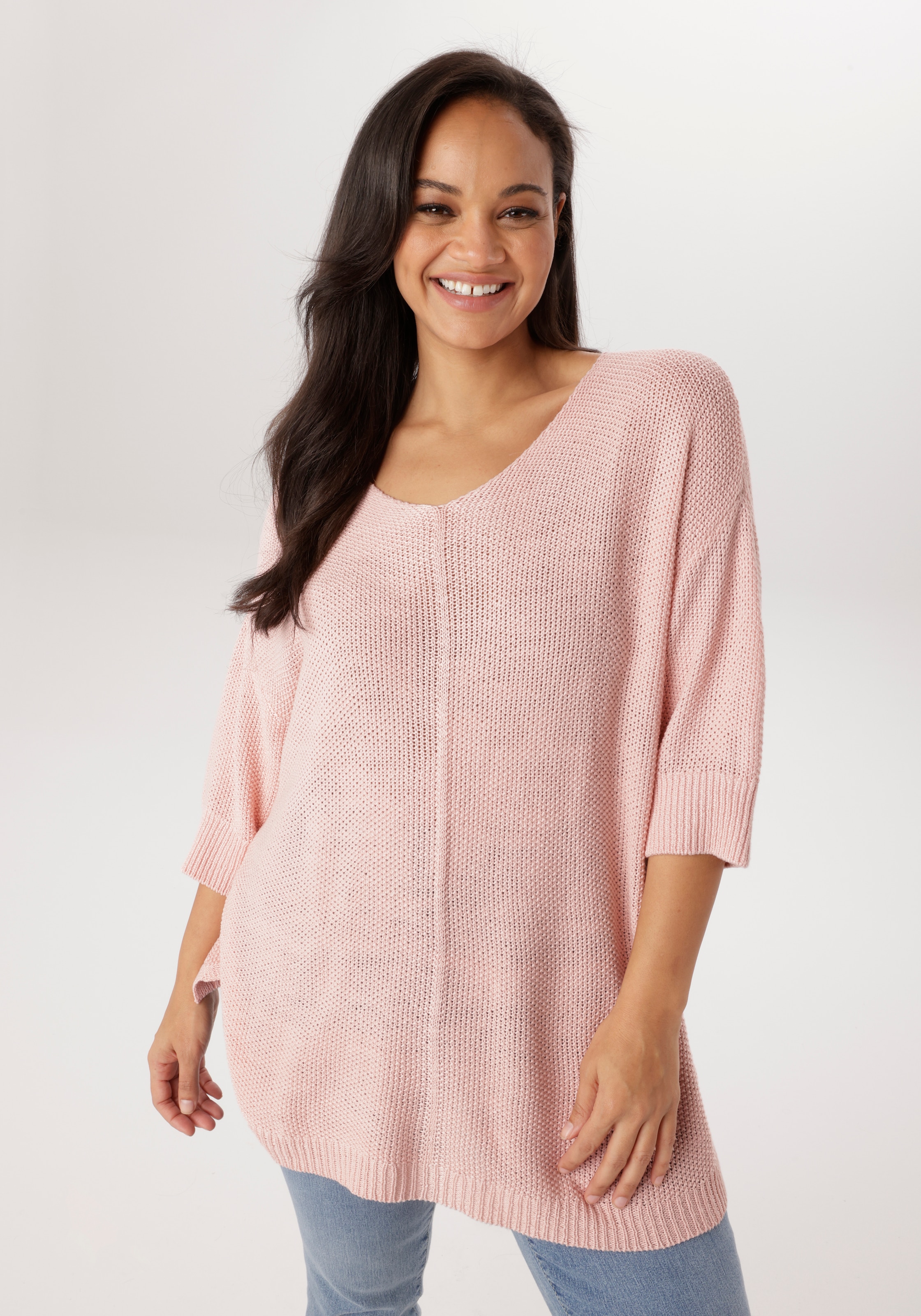Aniston PLUS Strickpullover mit tollem Strickmuster - NEUE KOLLEKTION