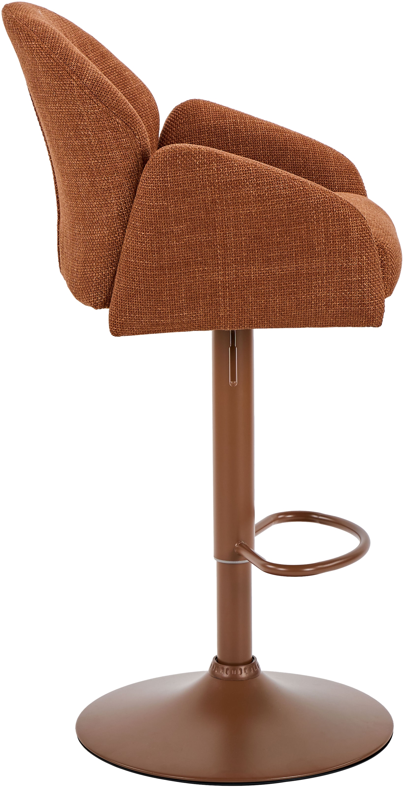 HELA Barhocker »HOLLY« Set, 2 Stk. tlg. 360° drehbar, Höhenverstellbar, Armlehnen, Gestell angepasst an Bezug