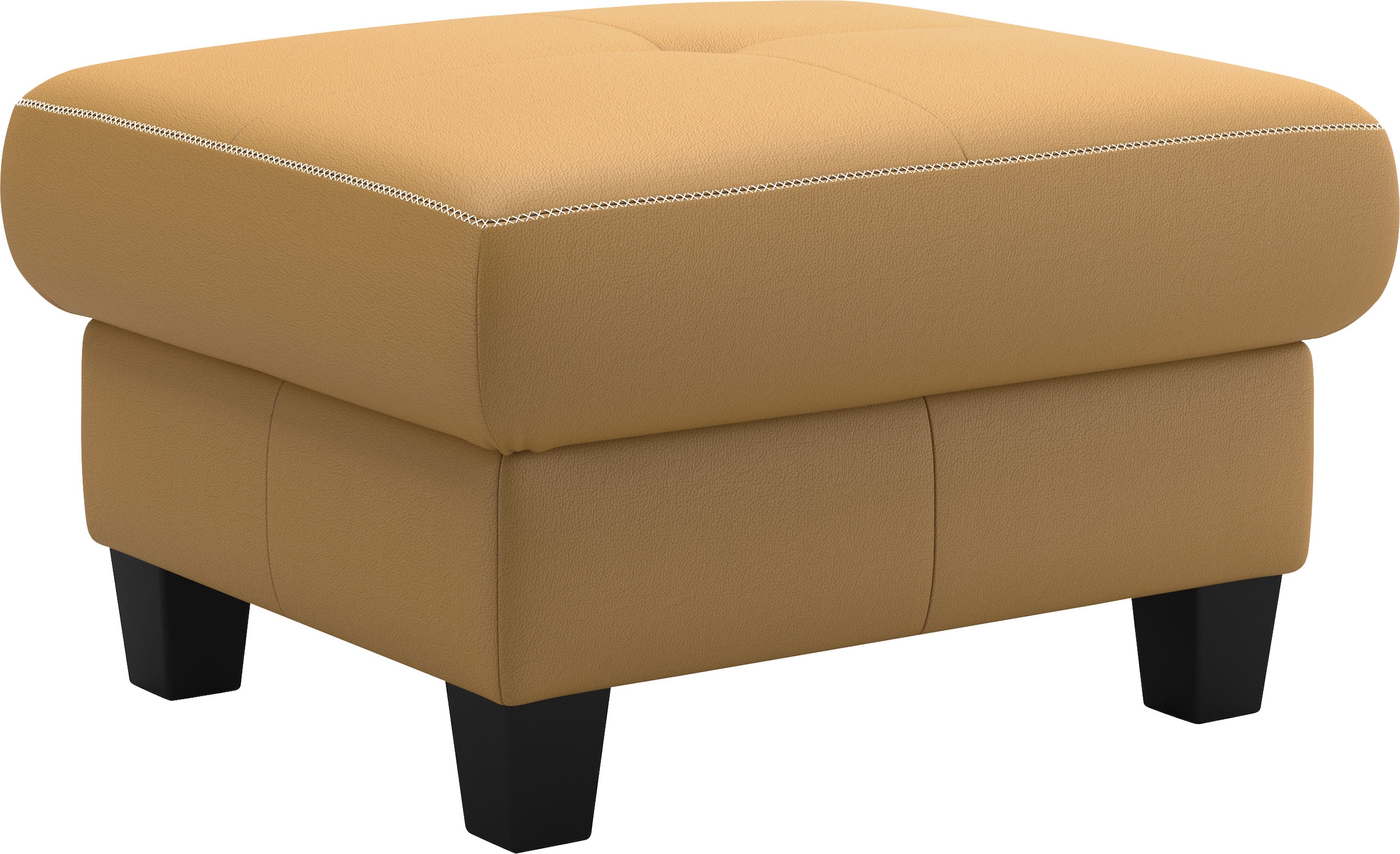 OTTO home Polsterhocker »Varese« Kreuznaht in beige