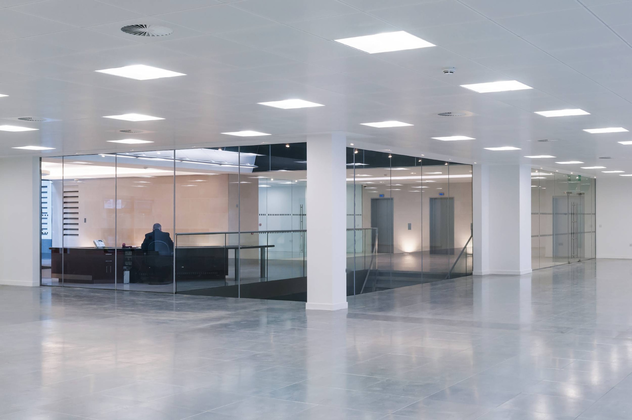 EGLO Rasterleuchte »Salobrena 1 Einbaulampe, Aufbaulampe, Aluminium und Kunststoff, Lampe« LED-Modul 1 Stk. Neutralweiß Deckenlampe 59,5cm, Wohnzimmerlampe, LED Deckenleuchte, Bürolampe Weiß