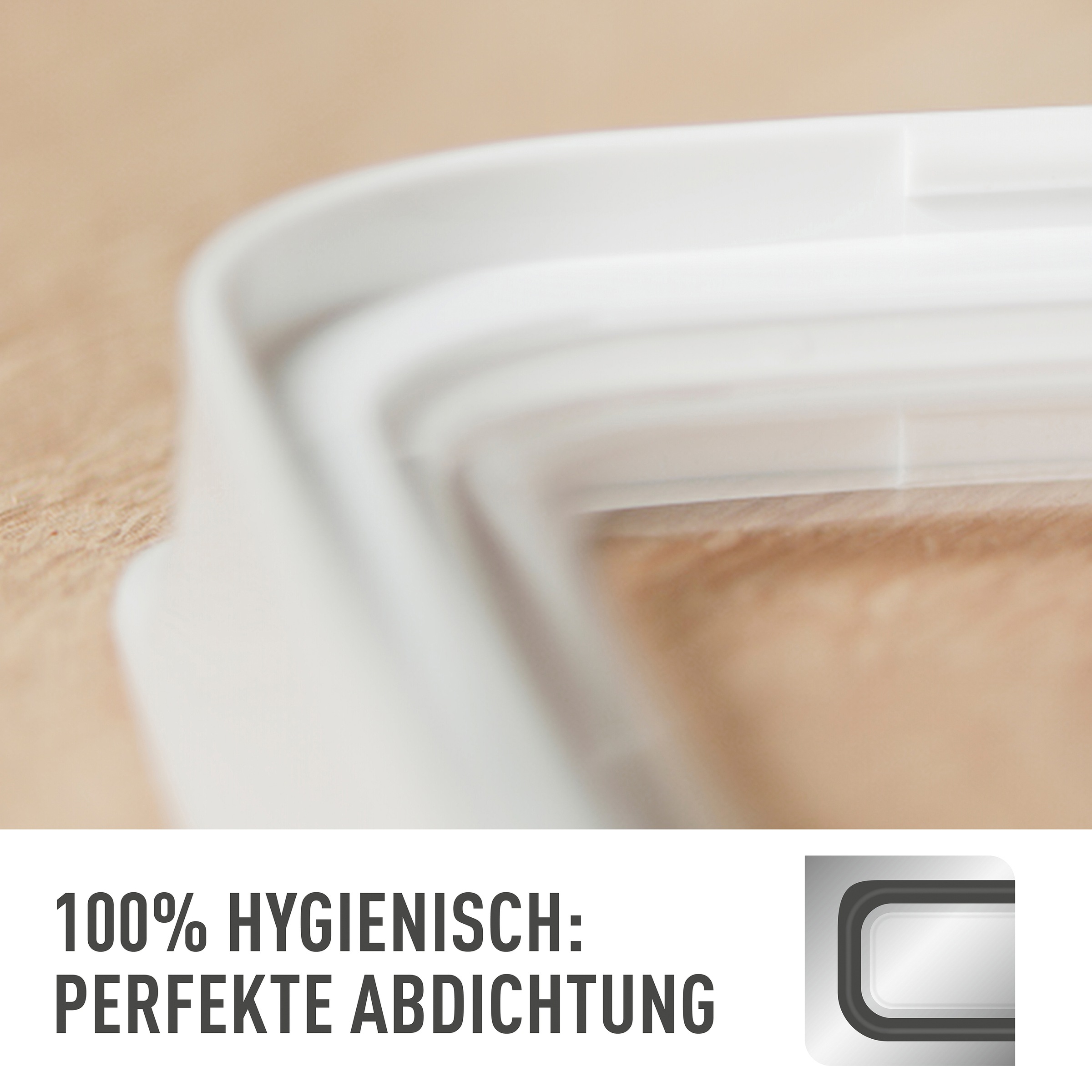 Emsa Vorratsdose »Optima«, (1 tlg.), rechteckig, sicher, hygienisch, unbedenklich, platzeffizient