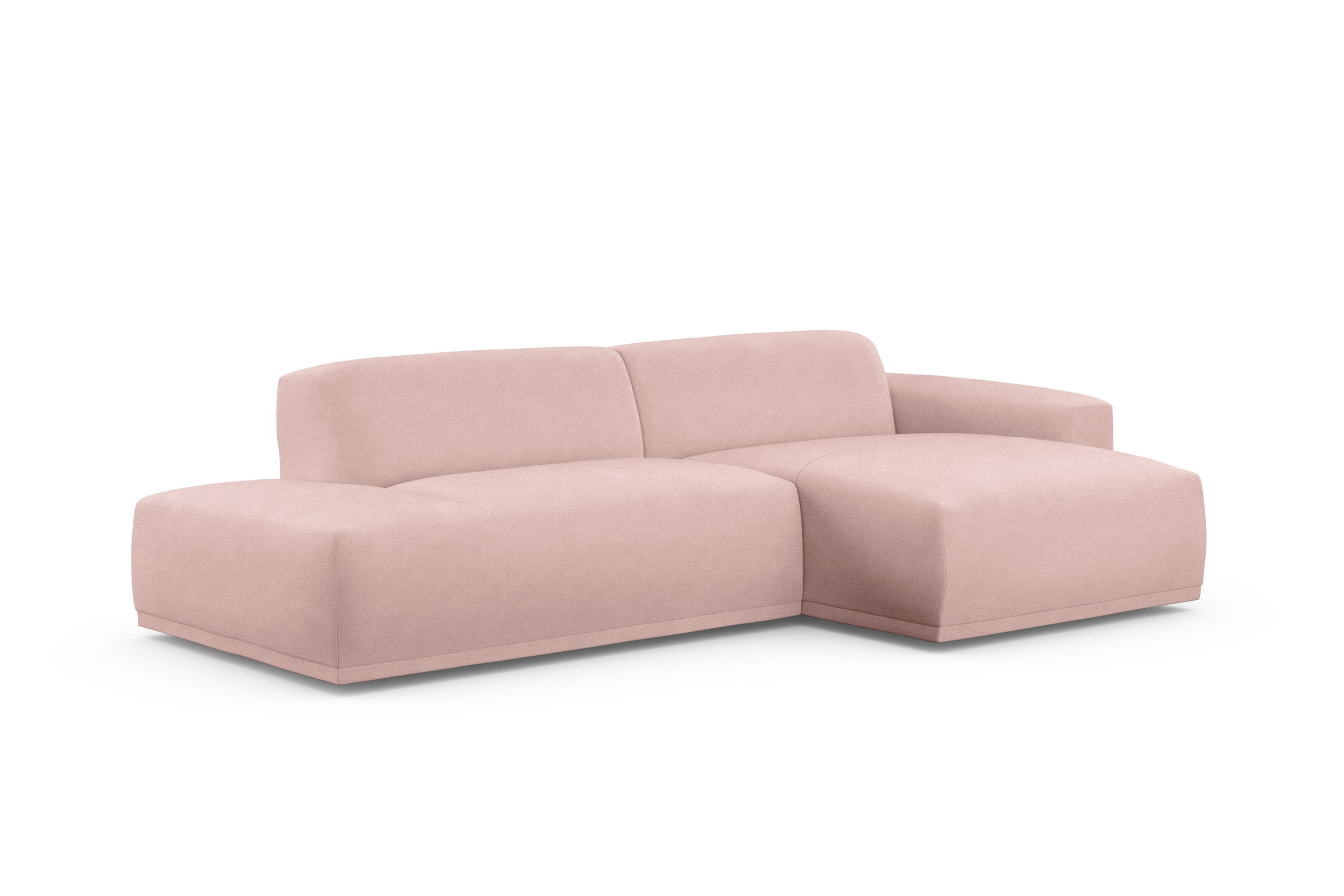 TRENDMANUFAKTUR Ecksofa Braga, aus 2 Teilen, moderner Cord-Stoff