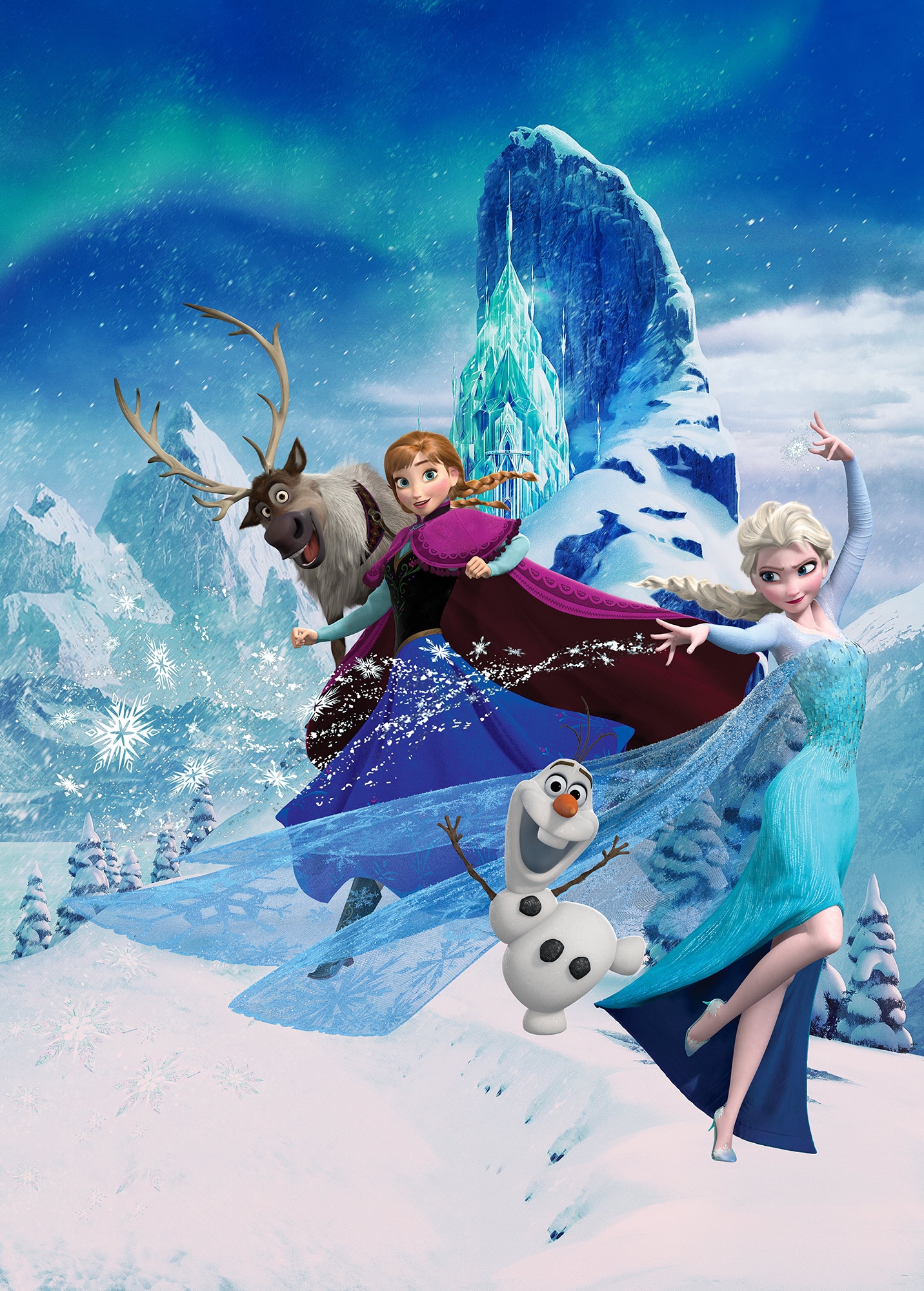 Komar Fototapete »Fototapete«, bedruckt, Vlies Fototapete - Frozen Elsas Magic - Größe 200 x 280 cm