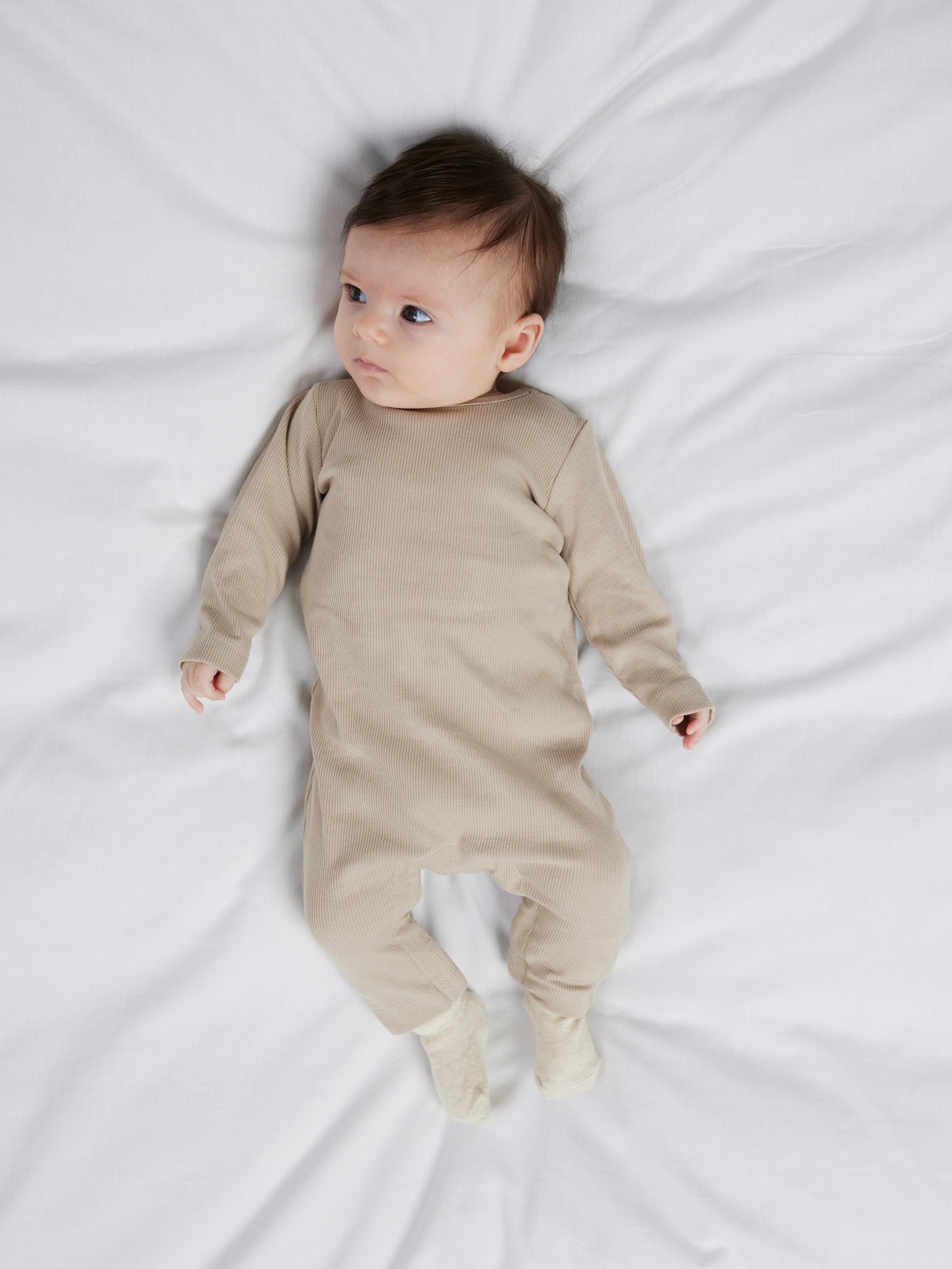 Name It Mädchen Body »NBNNAKAL LS SUIT NOOS« in beige, Größe N-Gr