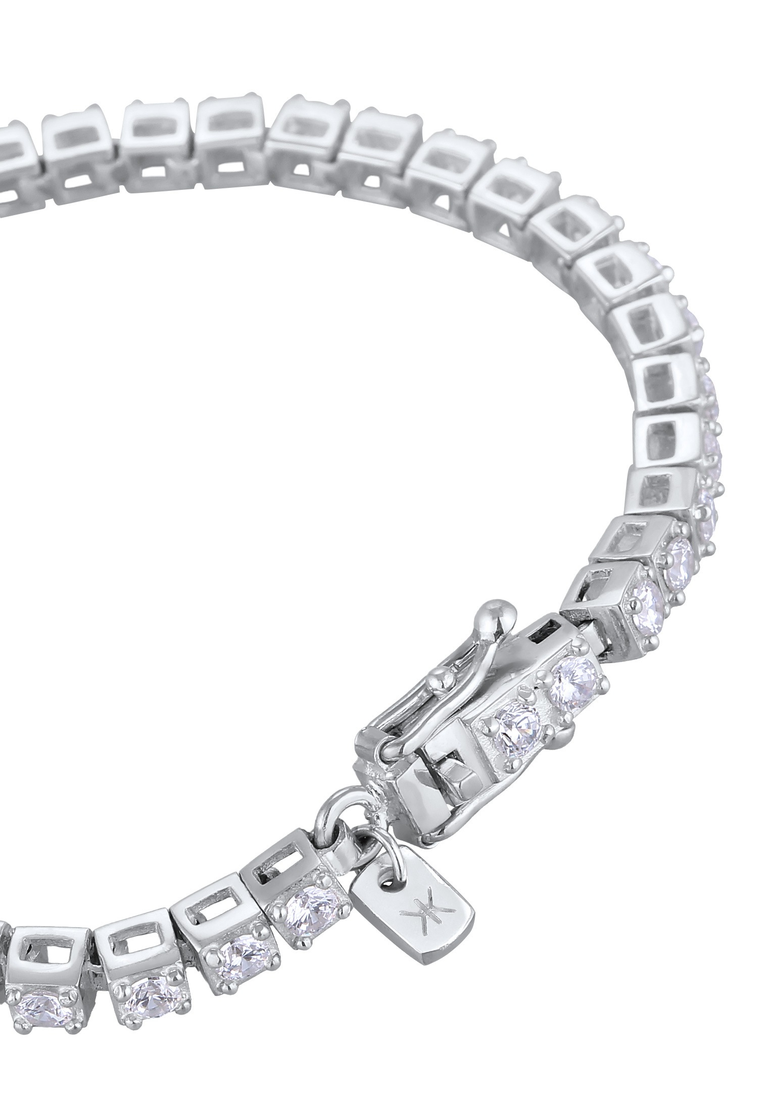 Kuzzoi Armkette »Armband Tennisarmband Zirkonia Weiß 925 Sterling Silber«