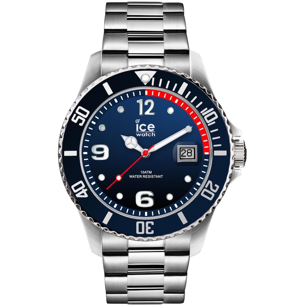 ice-watch Quarzuhr »Ice steel - Marine Silver - Large, 015775«