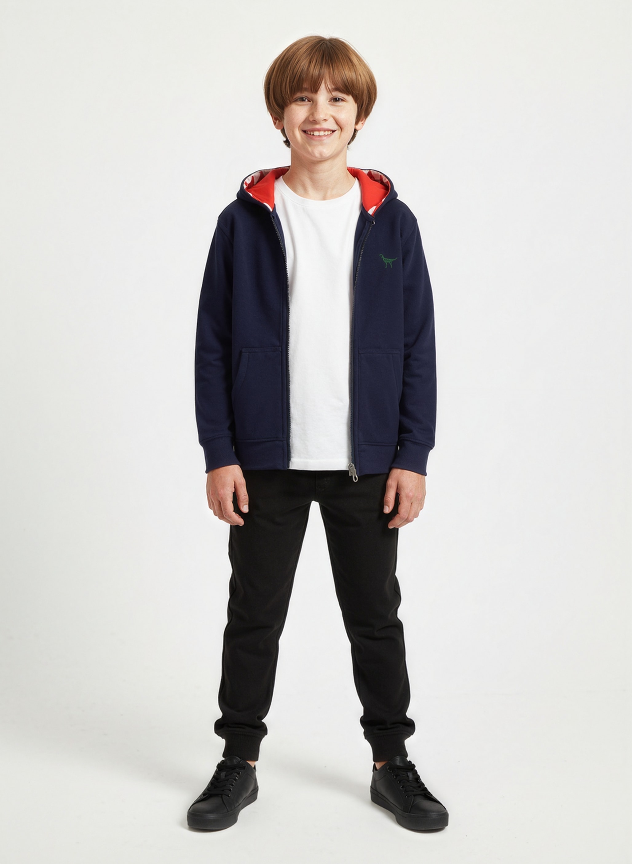 Blue Seven Sweatjacke, mit besonderen Details an der Kapuze und kleiner Bruststickerei