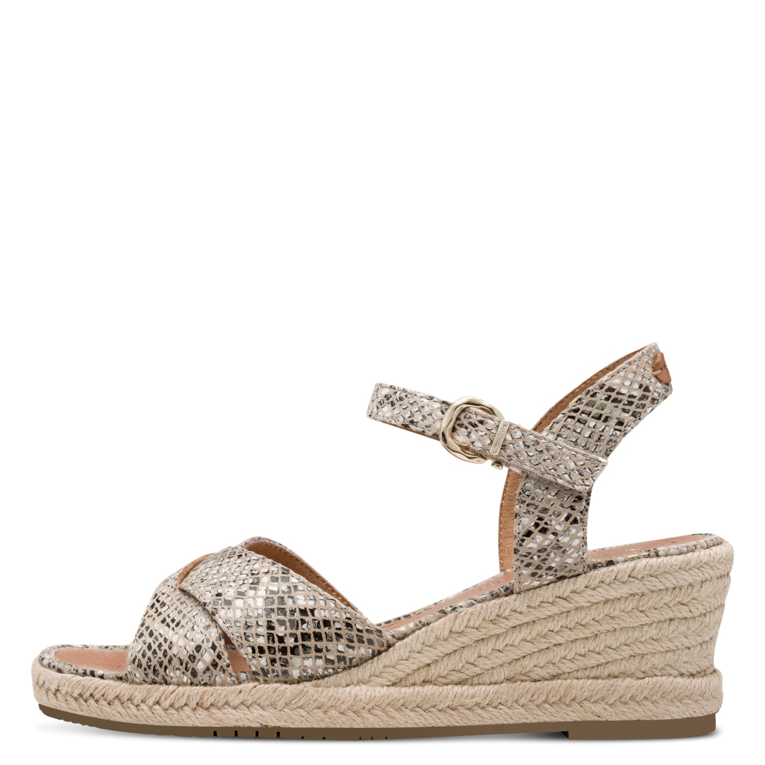 Tamaris Keilsandalette  , Riemchensandale, Sommerschuh mit modischer Kreuzbandage