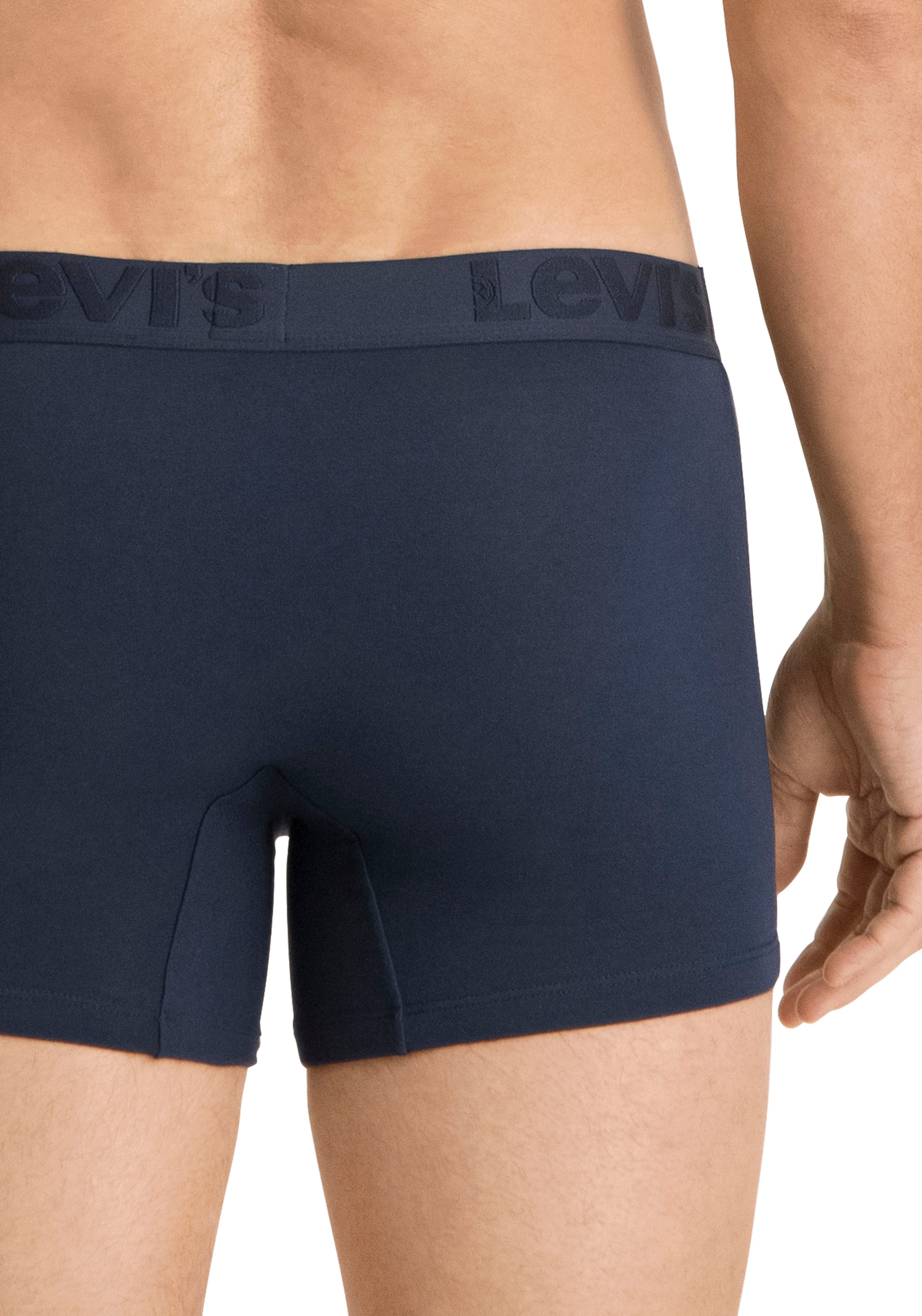 Levi's® Boxershorts »LEVIS MEN PREMIUM BOXER BRIEF 3P«, (3er Pack), mit breitem Logobund