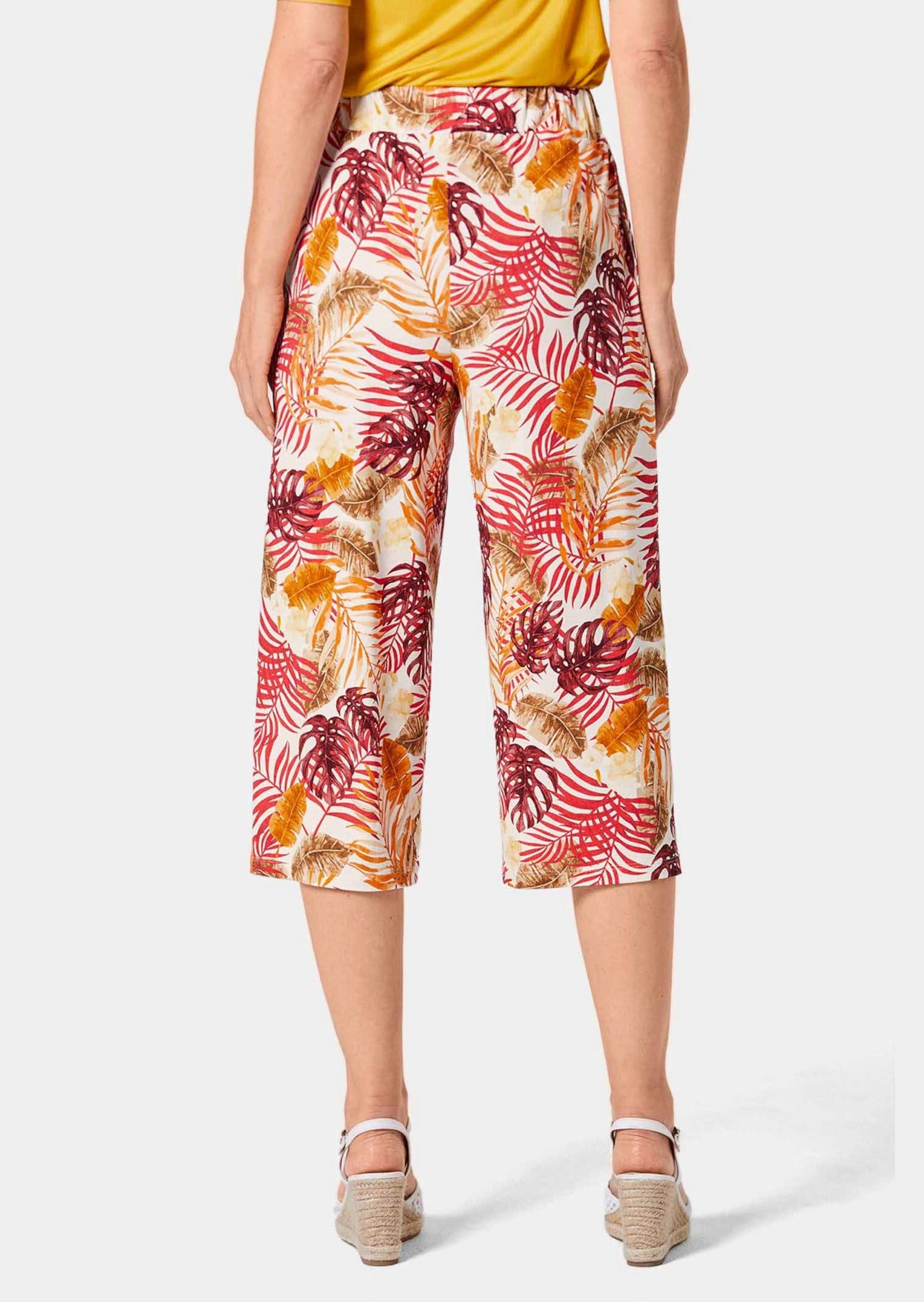 GOLDNER 2-in-1-Hose »Kurzgröße Attraktive Druckhose Louisa mit weichem Fall«