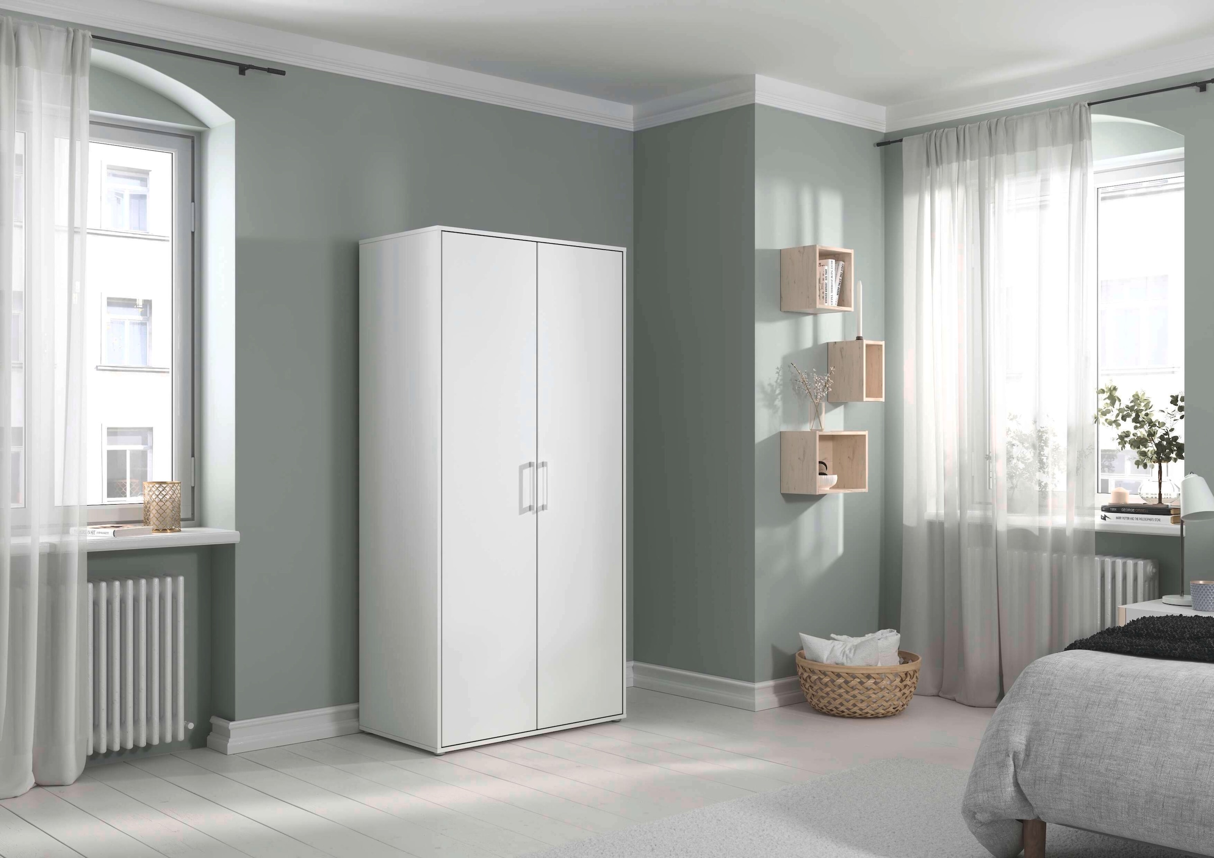 INOSIGN BY RAUCH Kleiderschrank »Schrank Garderobe Schlafzimmer Stauraum PAULLY TOPSELLER Wäscheschrank«, (mit 3 unterschiedlichen Griff-Varianten) 3 Griffvarianten MADE IN GERMANY