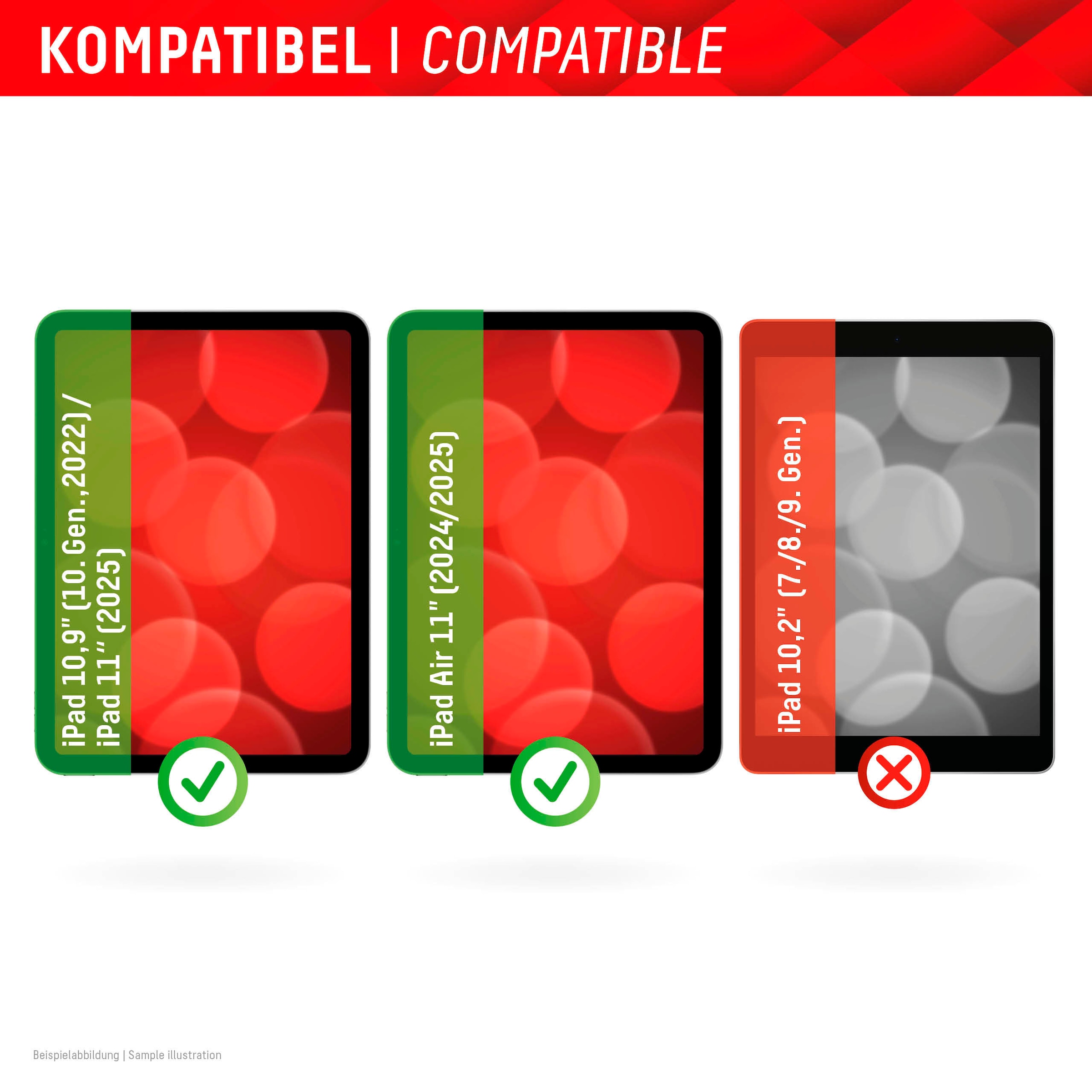 Displex Displayschutzfolie »Tablet Privacy Safe«, für Apple iPad 10,9" (10. Gen., 2022)-Apple iPad 11" (2025)-Apple iPad Air 11" (2024/2025), Blickschutzfolie, Schutzfolie, Bildschirmschutz, kratz- & stoßfest