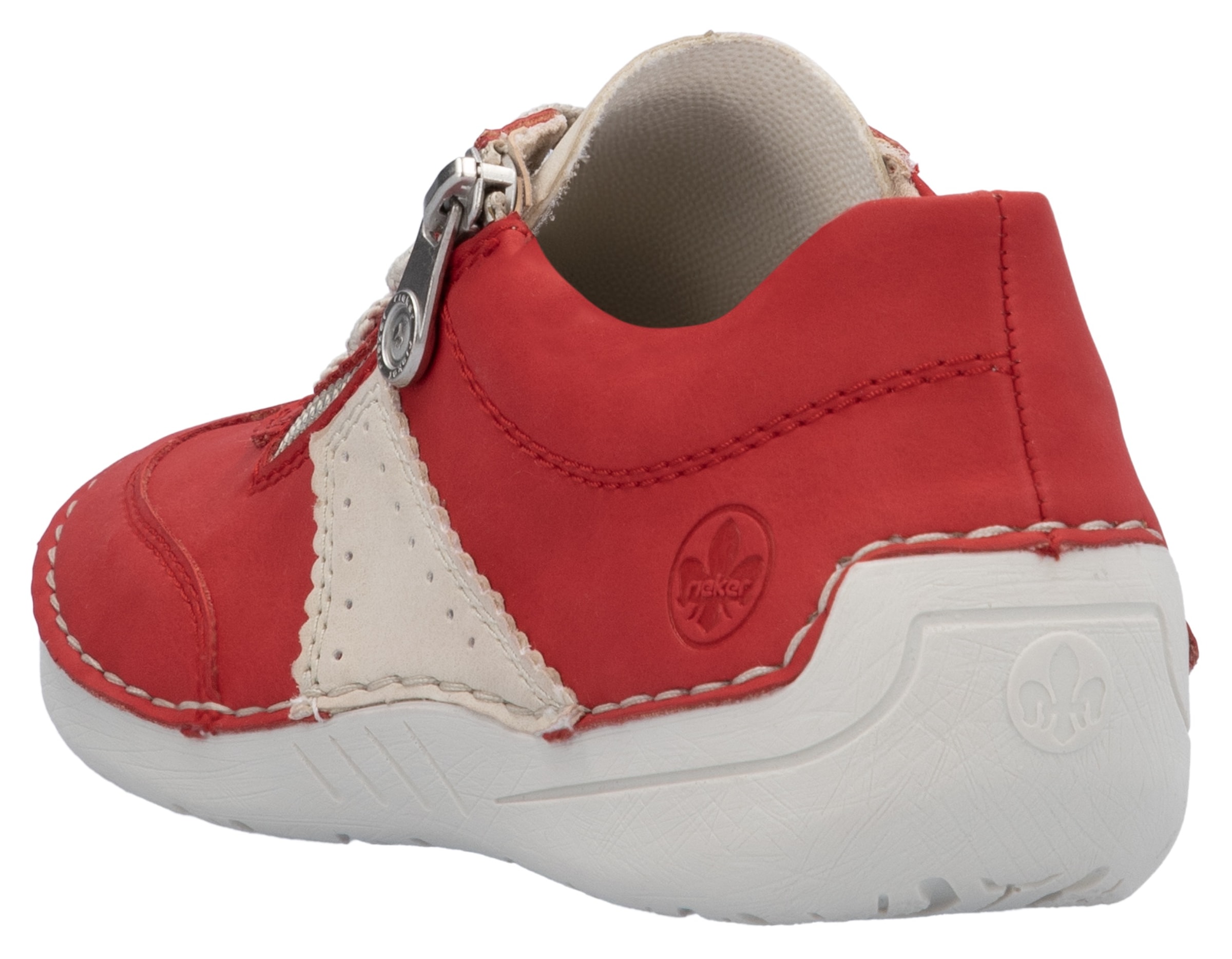 Rieker Sneaker, Halbschuh, Freizeitschuh, Schnürschuh mit Reißverschluss