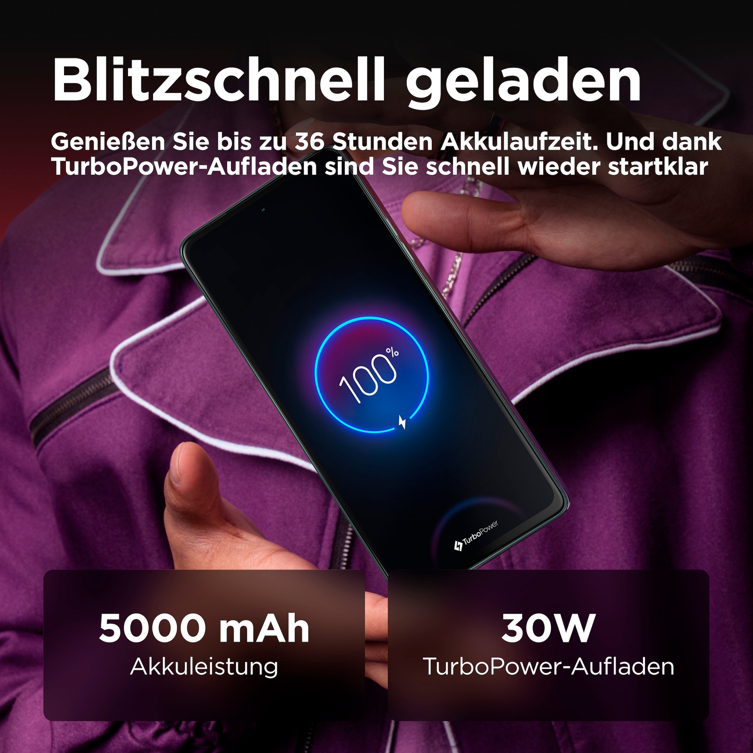 Motorola Smartphone »moto g75 256GB«, Succulent Green, 256 GB Speicherplatz