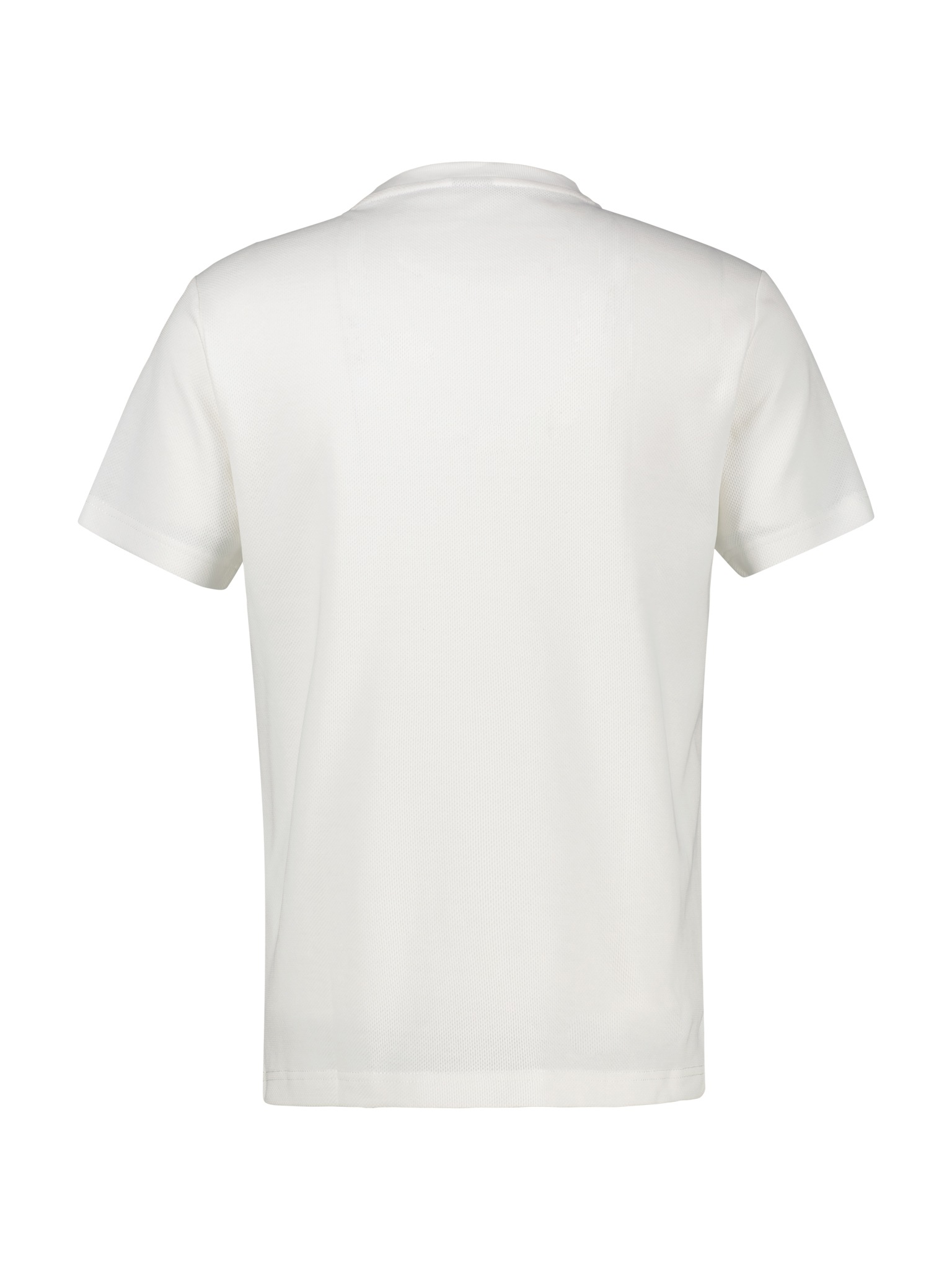 LERROS Rundhalsshirt mit Logo-Badge und in Waffle-Optik