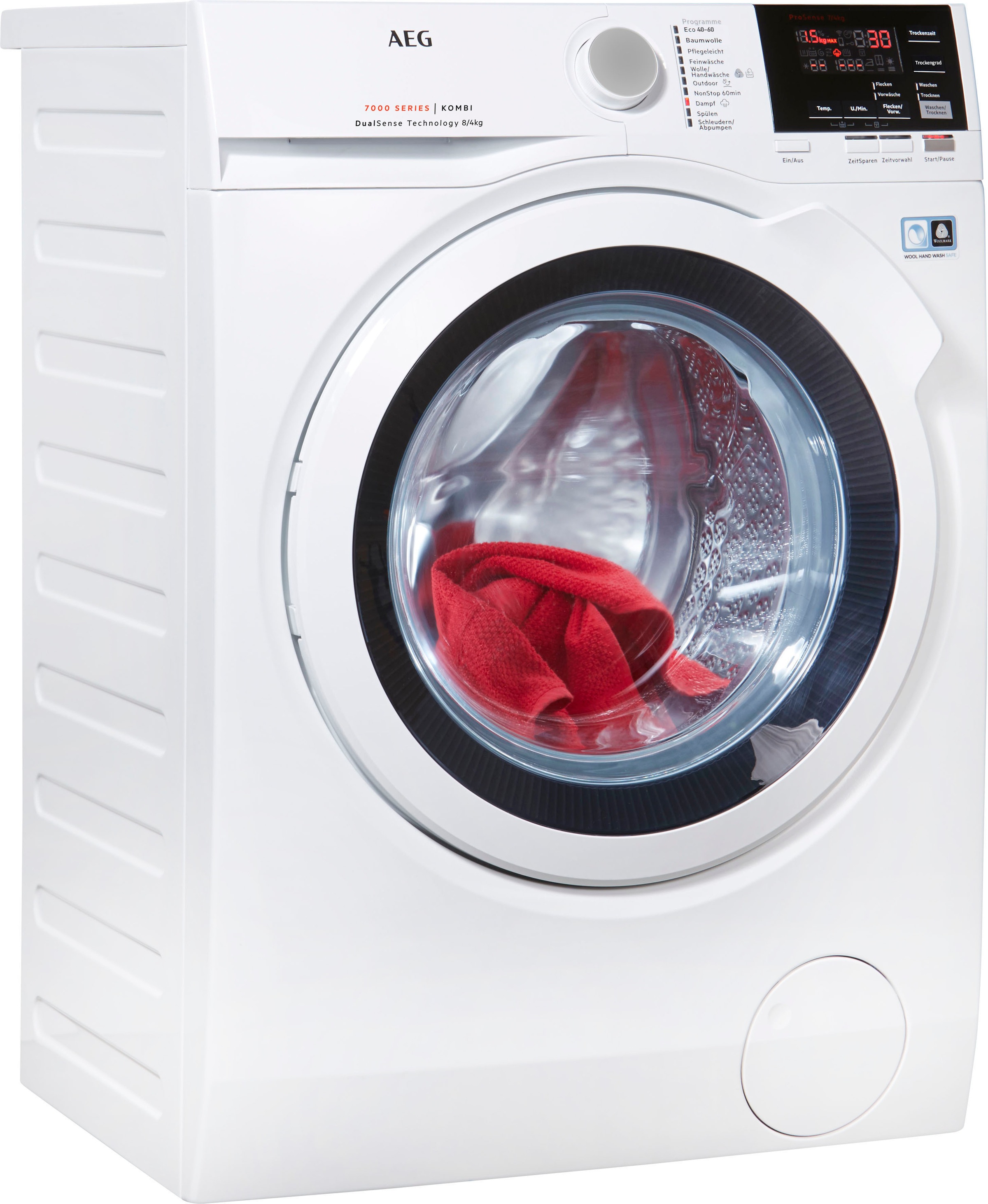 AEG Waschtrockner »L7WB58WT«, mit DualSense für schonende Pflege, 4 Jahre Herstellergarantie