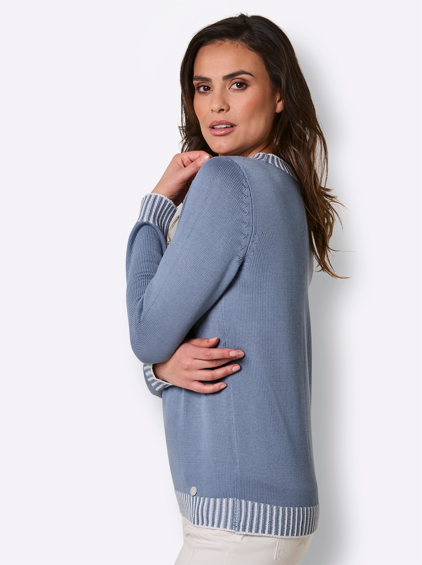 CREATION L PREMIUM Rundhalspullover »Modal-Baumwoll-Pullover«