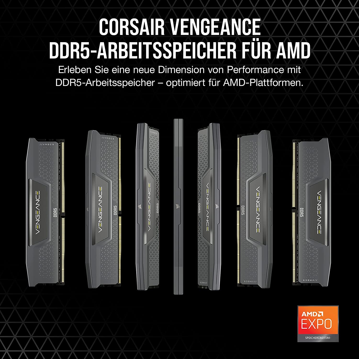 Corsair Arbeitsspeicher »VENGEANCE DDR5 5200«, - auf AMD Ryzen AM5-Systeme zugeschnitten