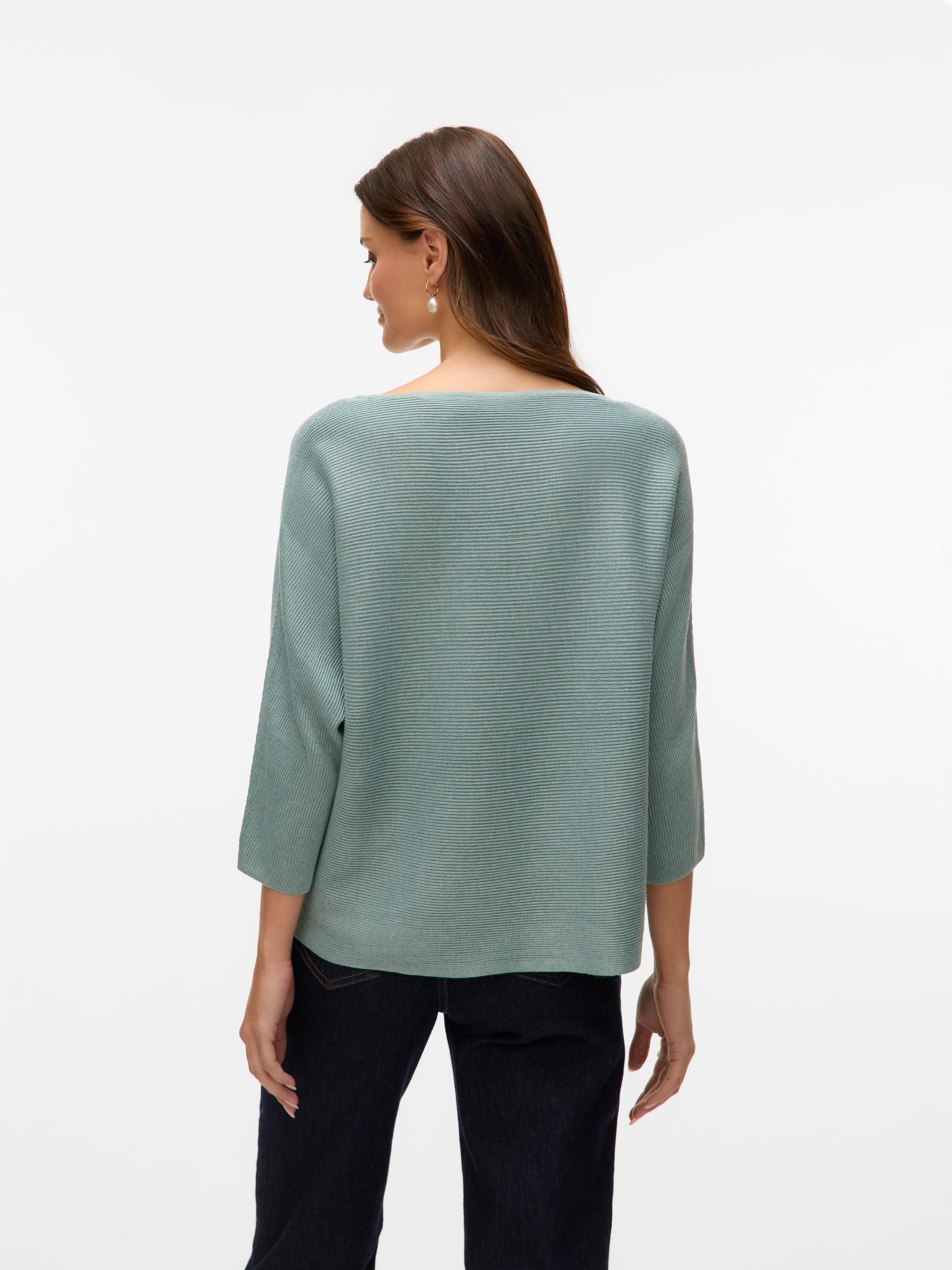 Vero Moda 3/4 Arm-Pullover »VMNORA 3/4 BOATNECK BLOUSE NOOS«, mit Fledermausärmeln