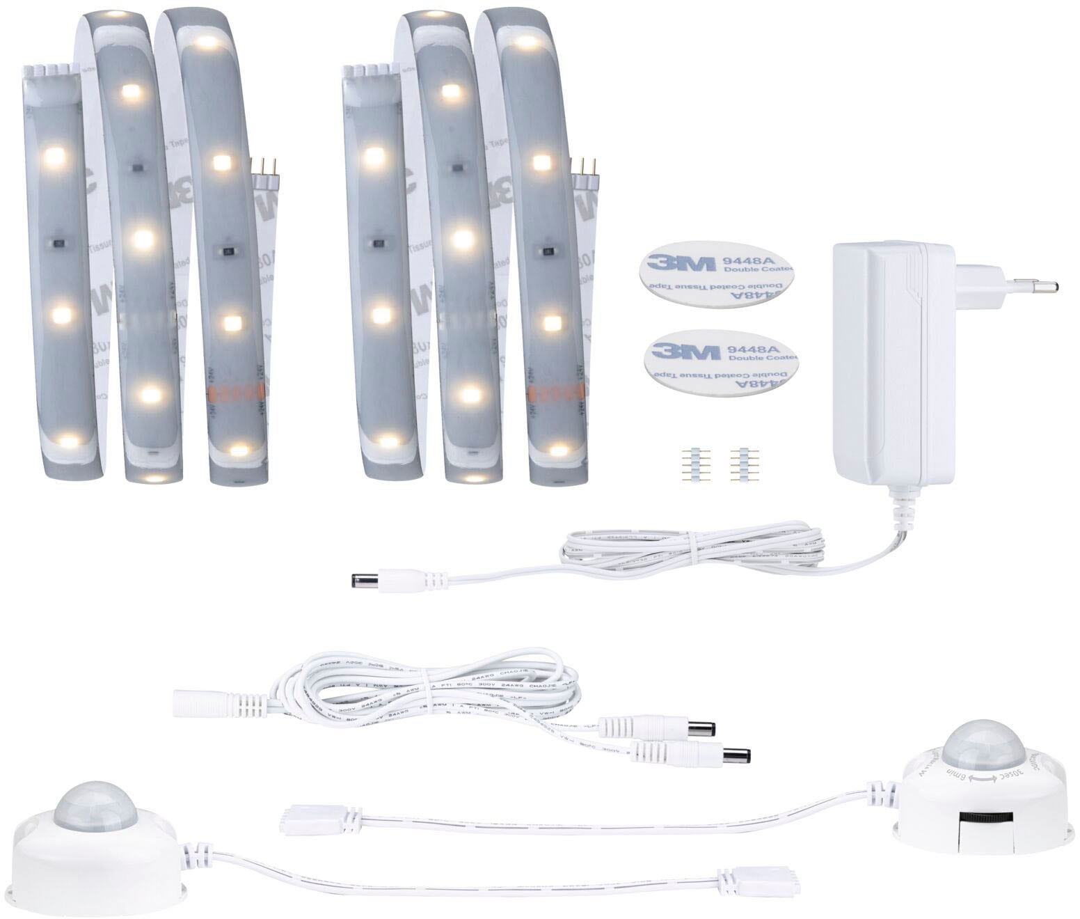 LED-Streifen »MaxLED 250 Comfort Set für Doppelbett 1m 2700K 2x4W 24VA Silber«, 2...