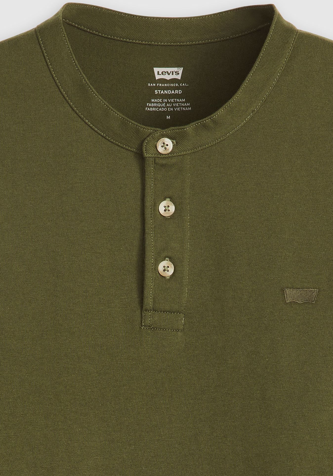 Levi's® Henleyshirt, mit Logo Stickerei