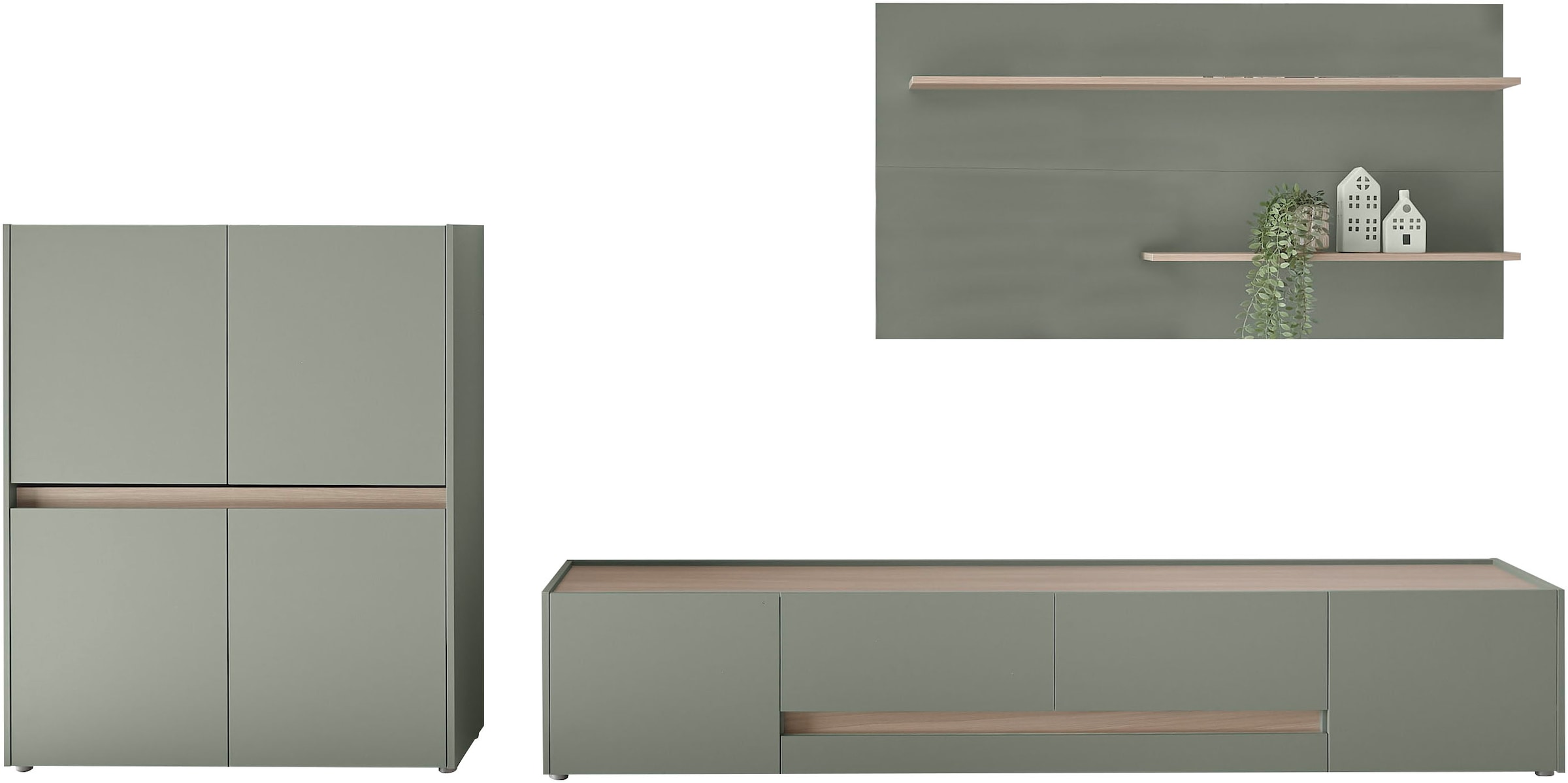 INOSIGN Wohnwand »City/Giron, moderne Anbauwand, Komplettset in vielen Farben verfügbar« Set, 3 Stk. tlg.