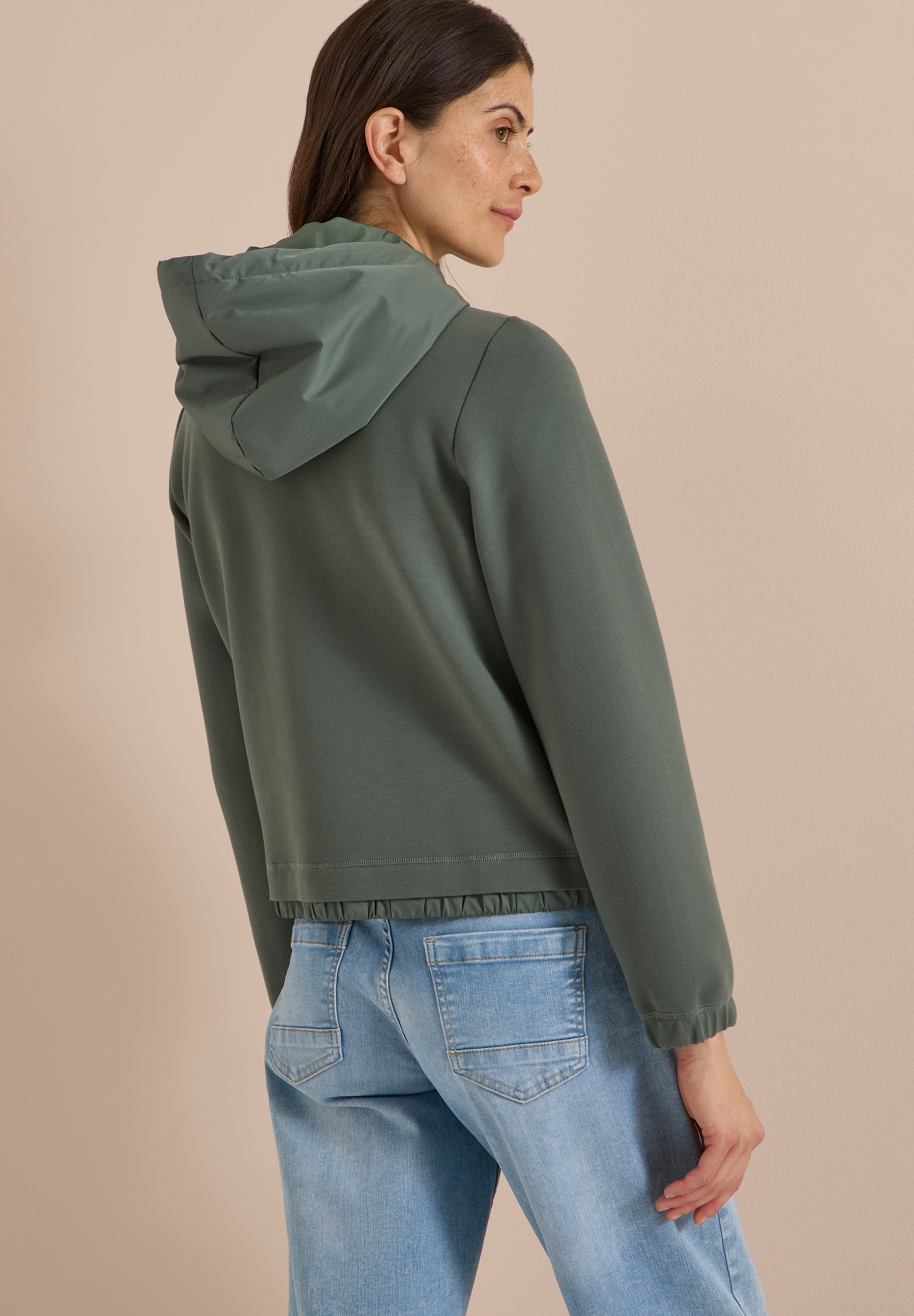 Cecil Kurzjacke mit Kapuze Lagen-Look, leicht wärmend