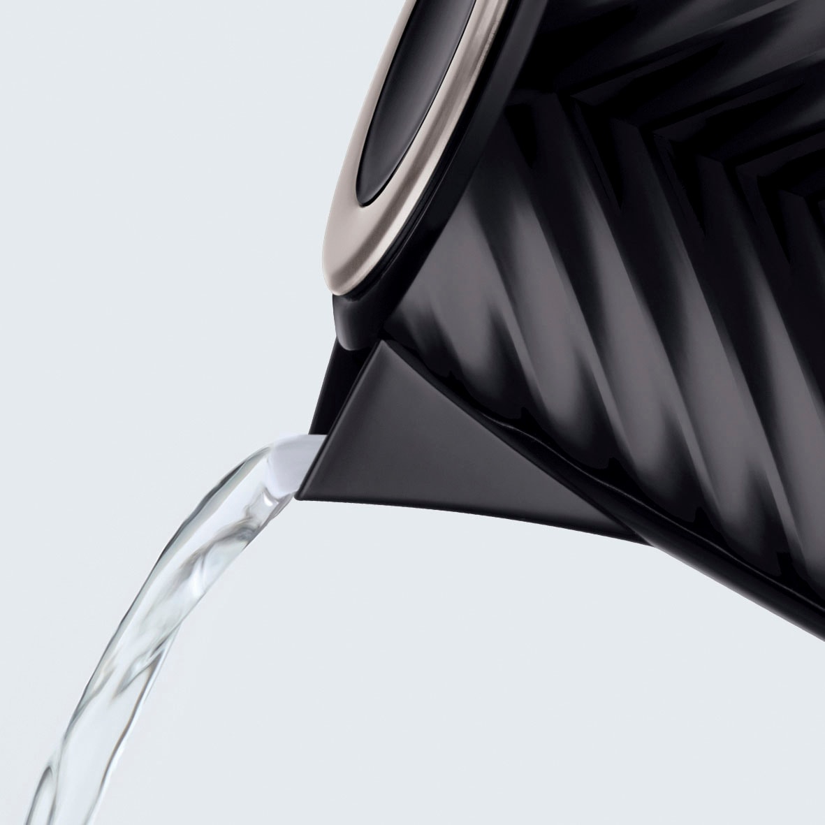 RUSSELL HOBBS Wasserkocher »Groove Black 26380-70«, 1,7 l, 2400 W, Edelstahl, Schnellkochfunktion, Perfect-pour-Ausgustülle, Kalkfilter