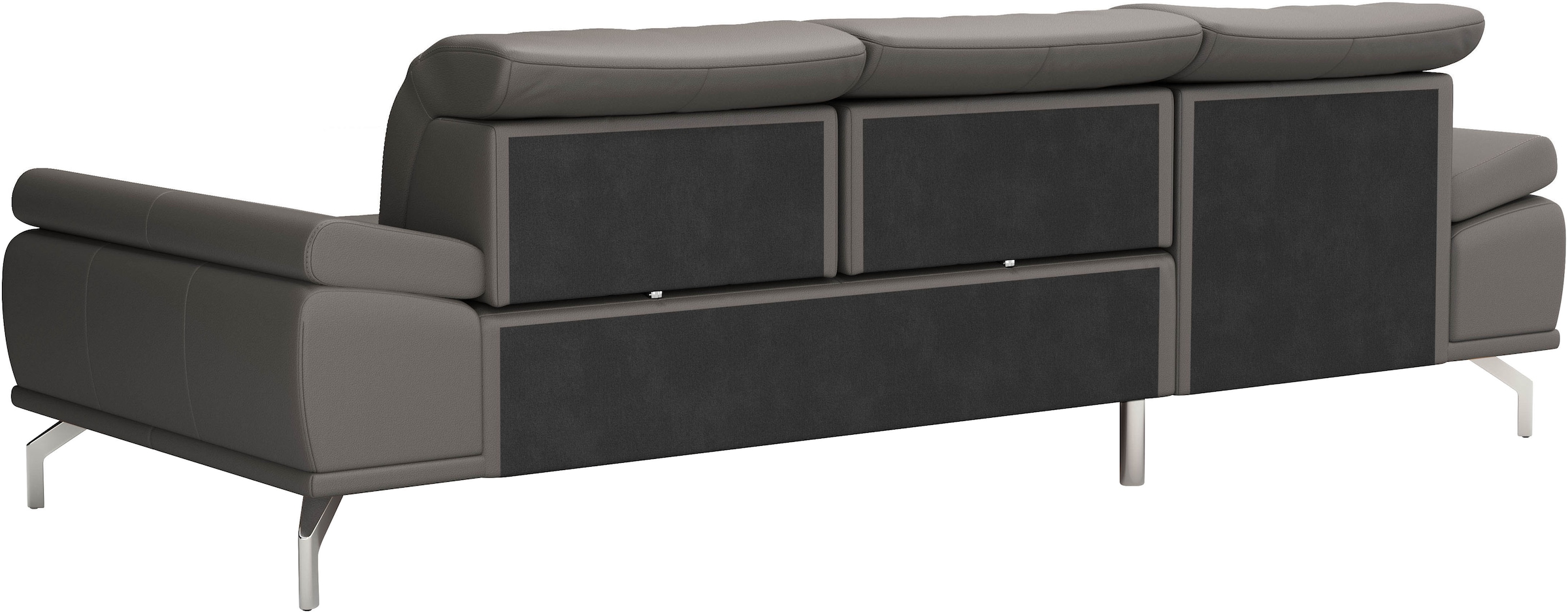 Places of Style Ecksofa »Caluna«, Inkl.Sitztiefenverstellung, wahlweise mit Kopf- und Armteilverstellung