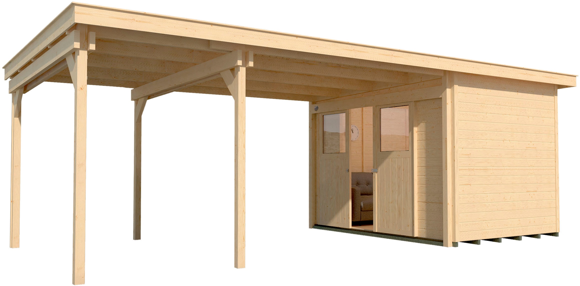 weka Gartenhaus »225 B Gr.2«, (Set)