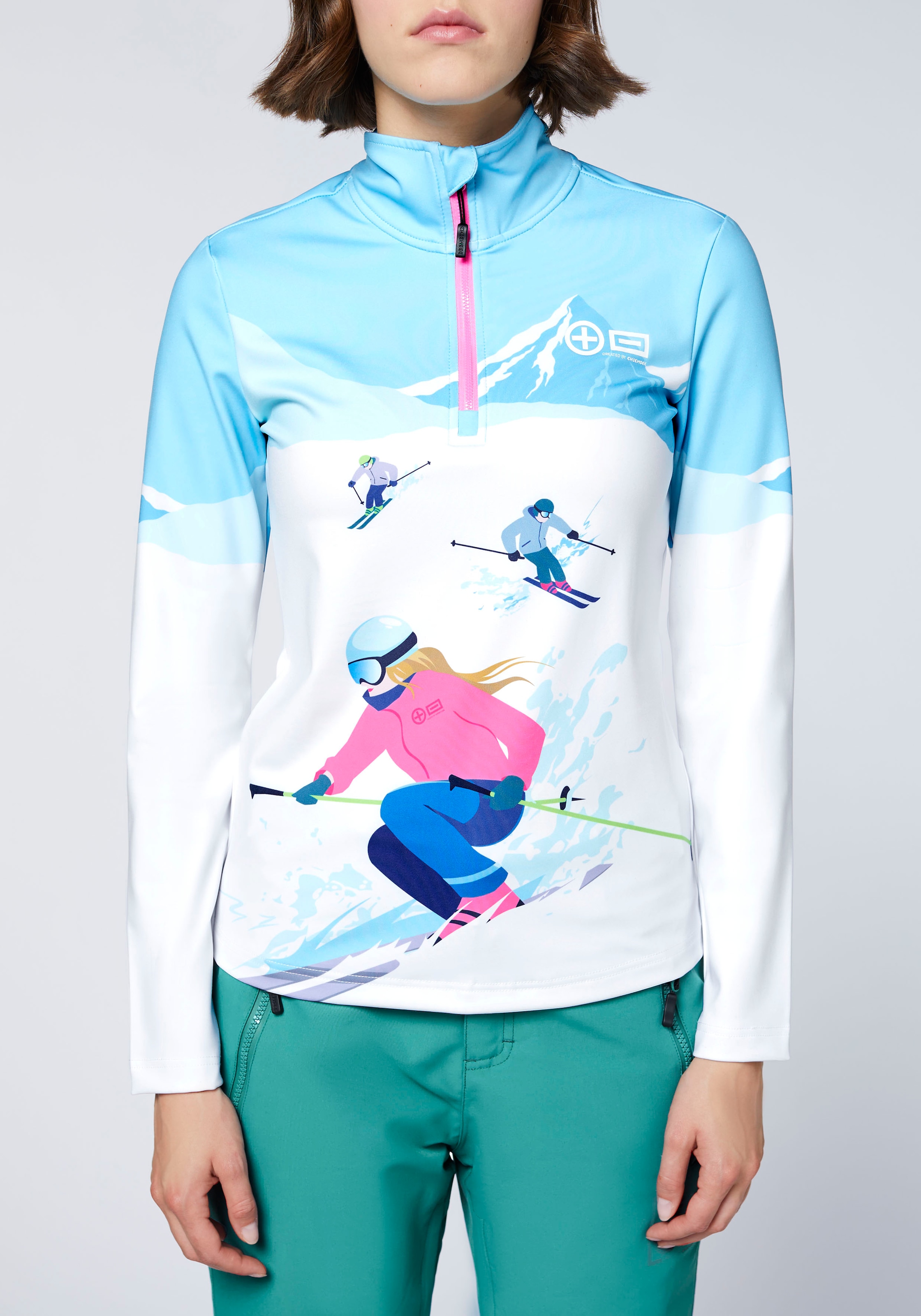 Chiemsee Troyer - aus funktionalem, innen angerauten Technical Fleece<br/>