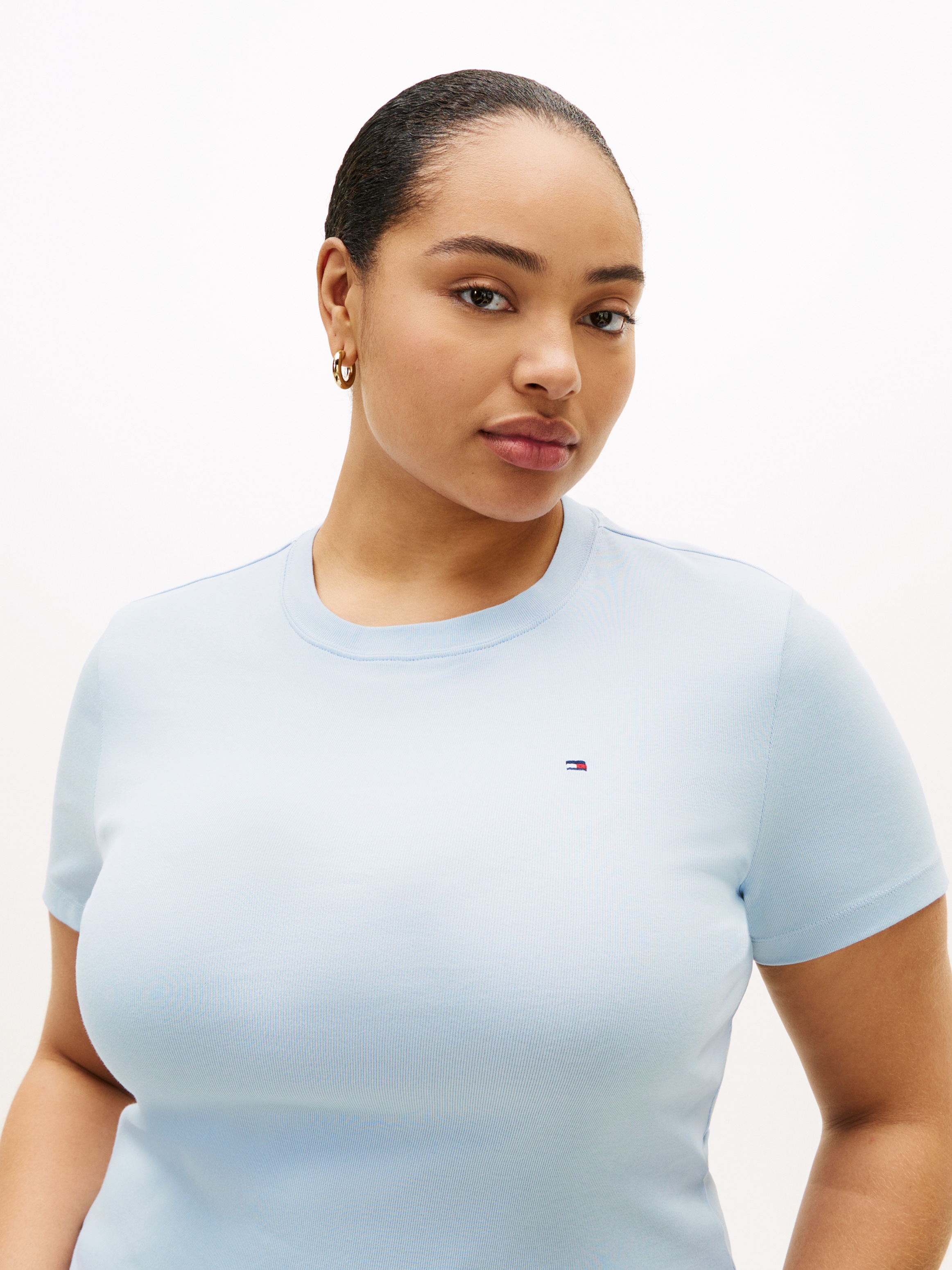 Tommy Hilfiger Curve T-Shirt »CRV SLIM CODY C-NK SS« in großen Größen