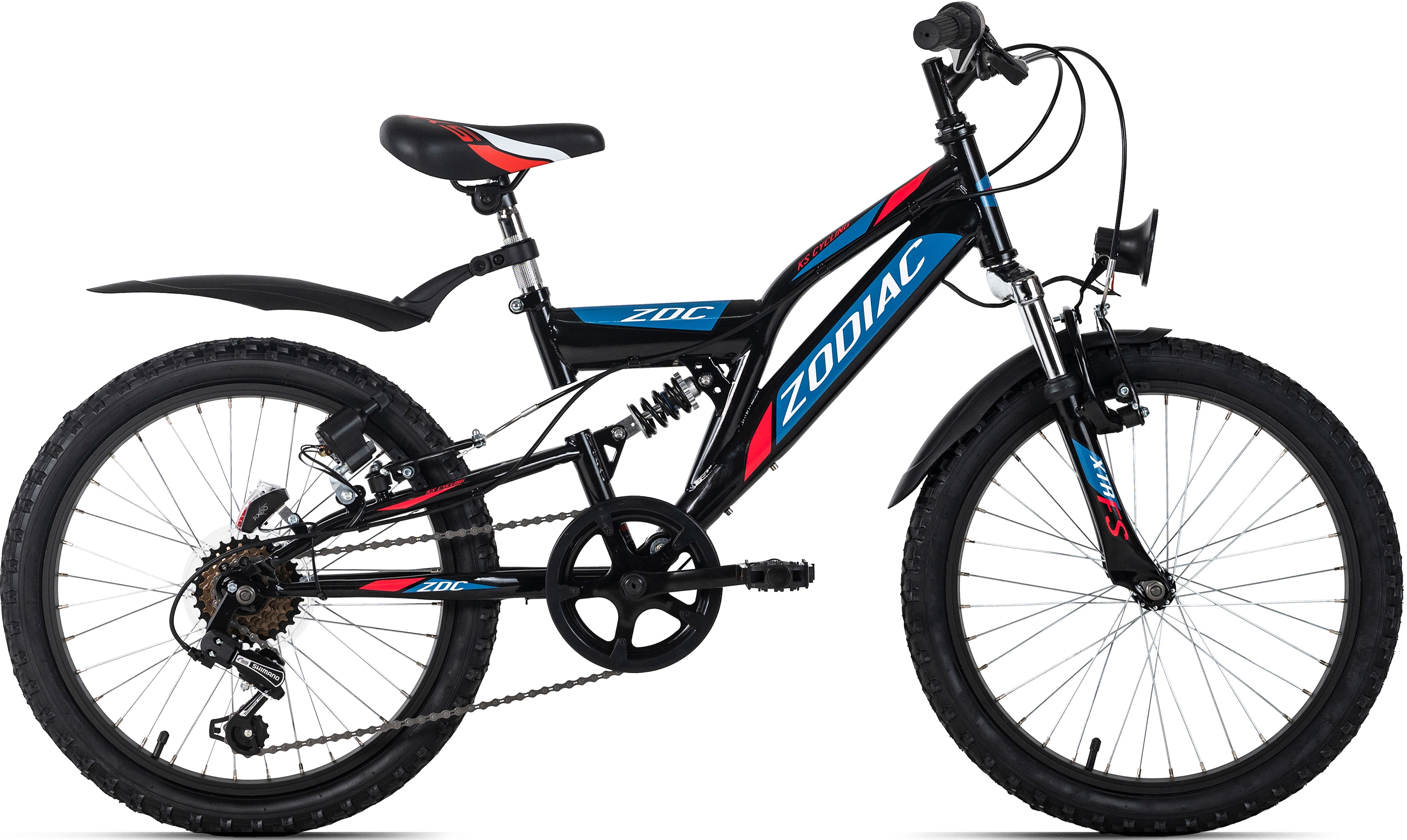 Ks Cycling Jugendfahrrad »Zodiac« 6 Gang Shimano Tourney Schaltwerk Kettenschaltung in schwarz, Größe 20 Zoll (50,80 cm)