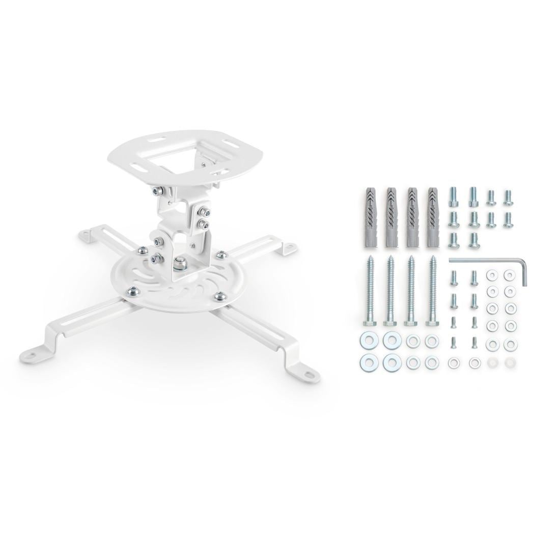 Hama Beamer-Deckenhalterung »Beamerhalterung für die Decke, Wand, Dachschräge, vollbeweglich, weiß«, schwenkbar, drehbar, neigbar, Traglast max. 13,5 kg