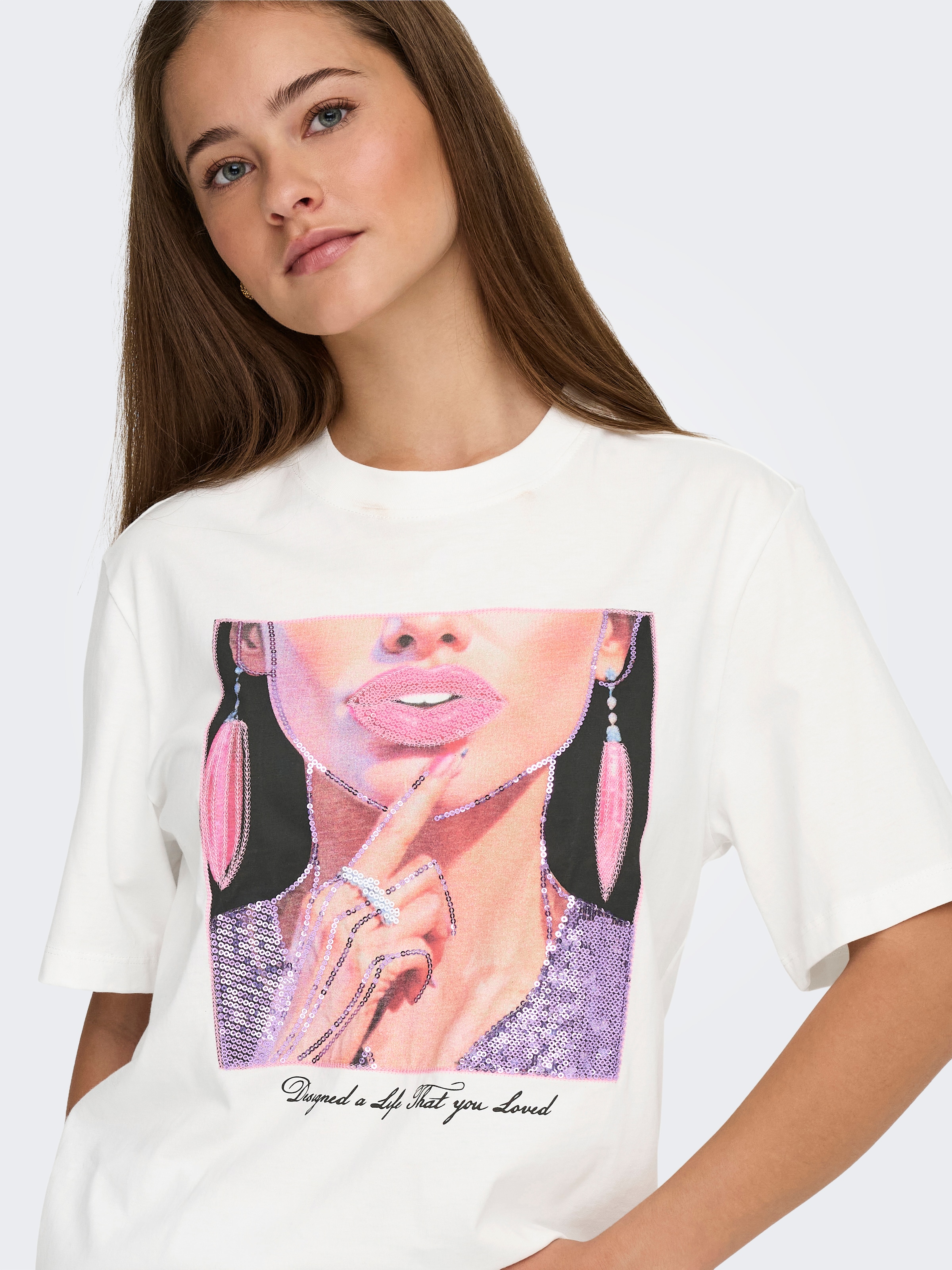 ONLY Kurzarmshirt »ONLSIFF S/S TOP BOX JRS«