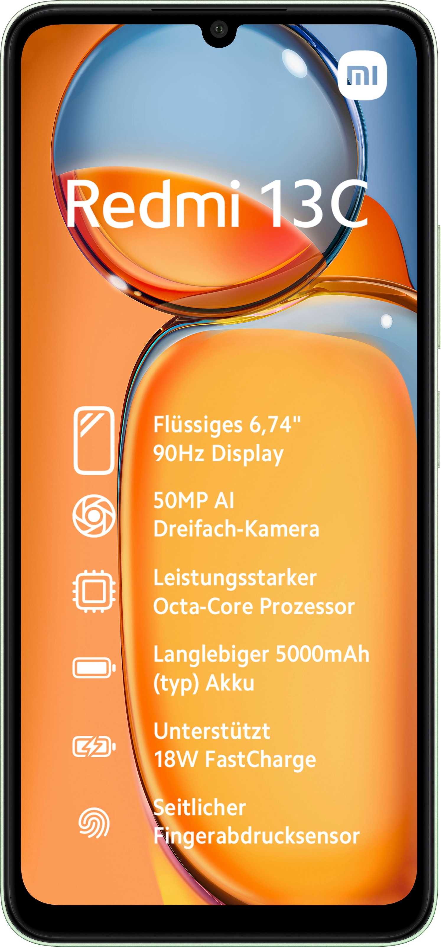MP bei Speicherplatz, Smartphone GB 8GB+256GB«, »Redmi 50 256 Hellgrün, Zoll, cm/6,74 13C OTTO 17,1 Kamera jetzt Xiaomi kaufen