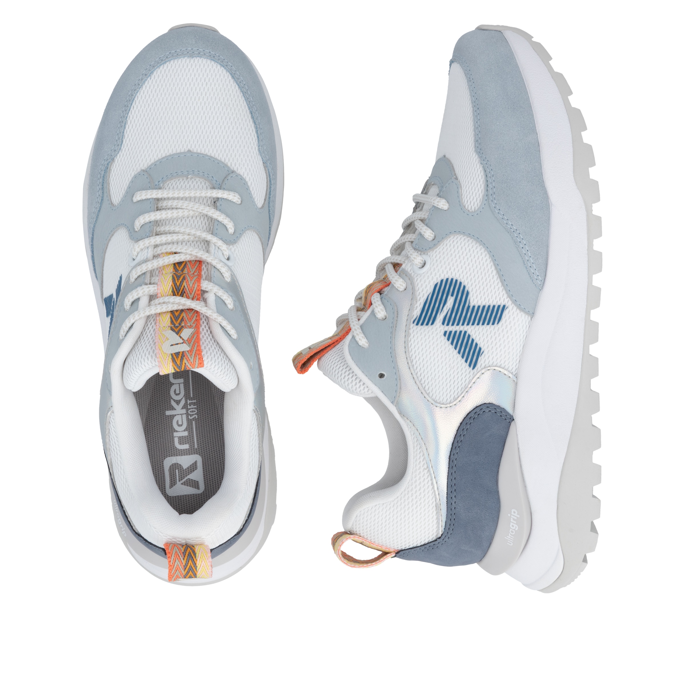 Rieker Keilsneaker  Schnürschuh, Freizeitsneaker, Halbschuh mit gepolstertem Schaftrand