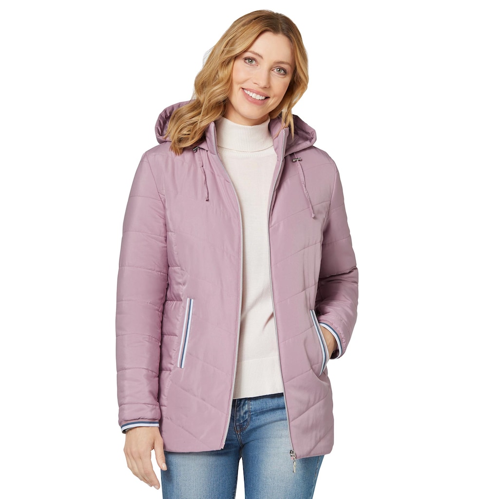 Classic Basics Steppjacke, mit Kapuze