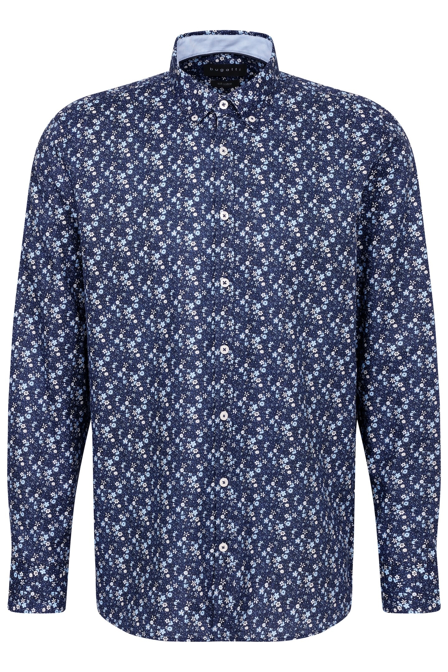bugatti Langarmhemd, mit floralem Print