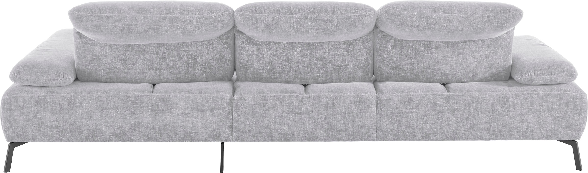 Home affaire Ecksofa »Liora, L-Form mit verstellbarem Kopfteil, Breite 291 cm« klappbare Armlehne, Tonnentaschenfederkern&saugroboterfreundliche Höhe