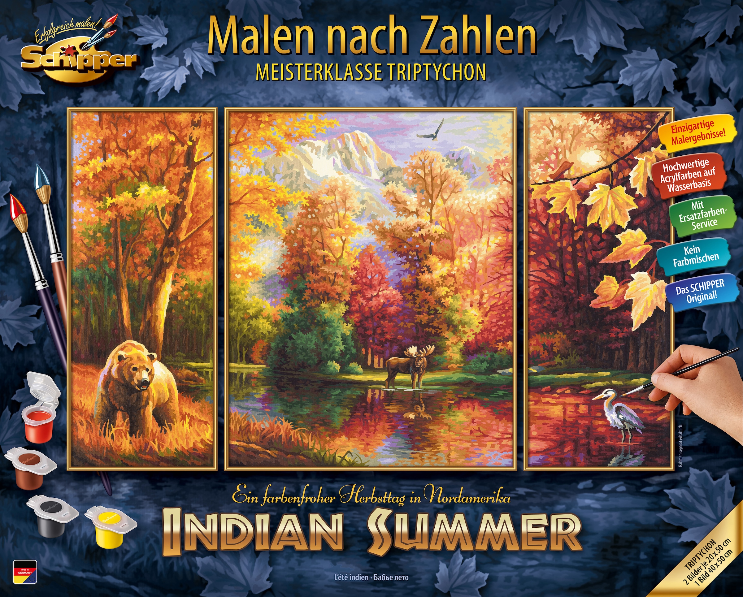 nach Germany online Triptychon Zahlen Made Summer«, in Schipper OTTO | - Malen »Meisterklasse Indian