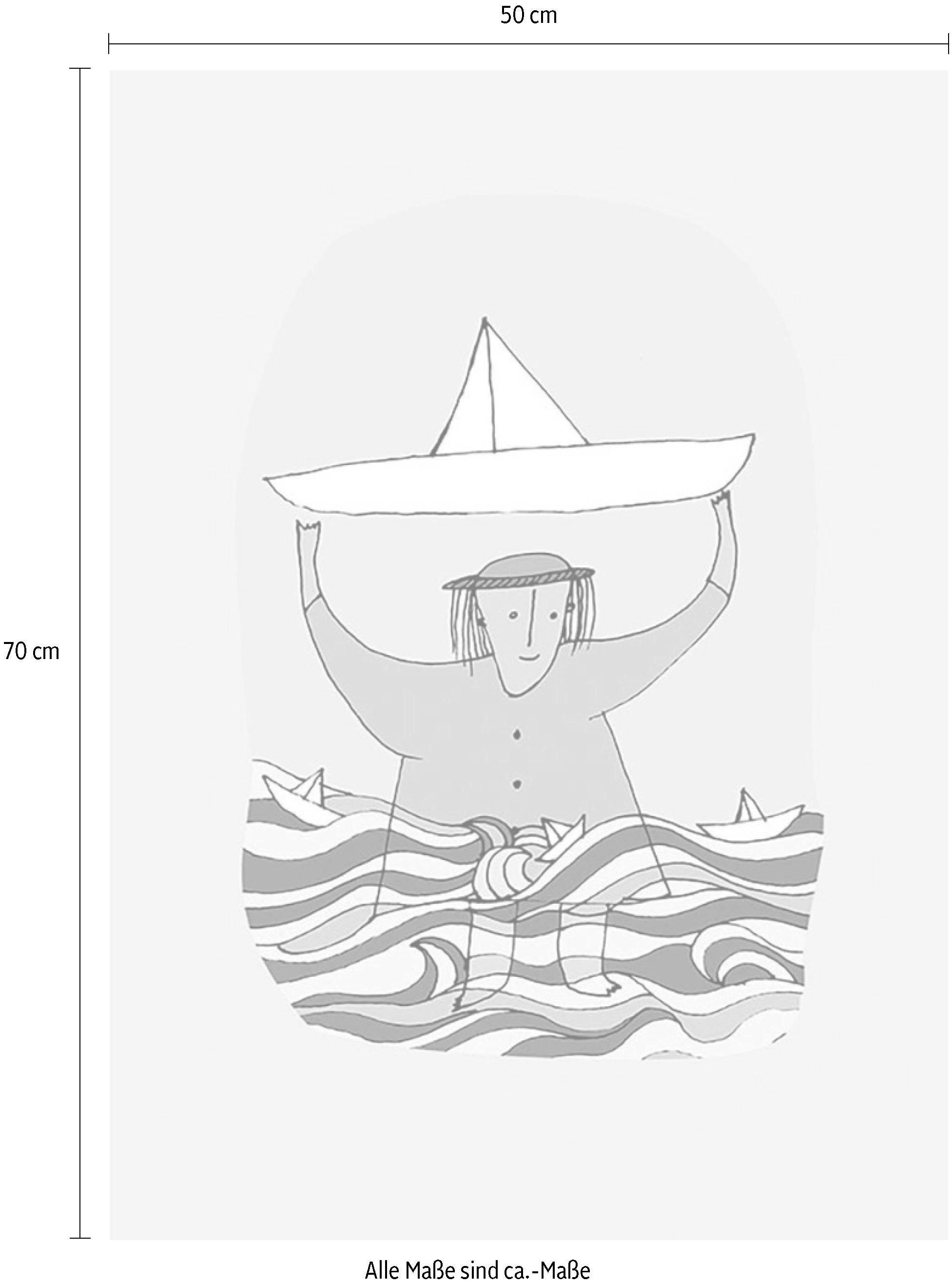 Komar Bild »Paper Ship«, Menschen, (1 St.), Wandbild zur Dekoration - ohne Rahmen