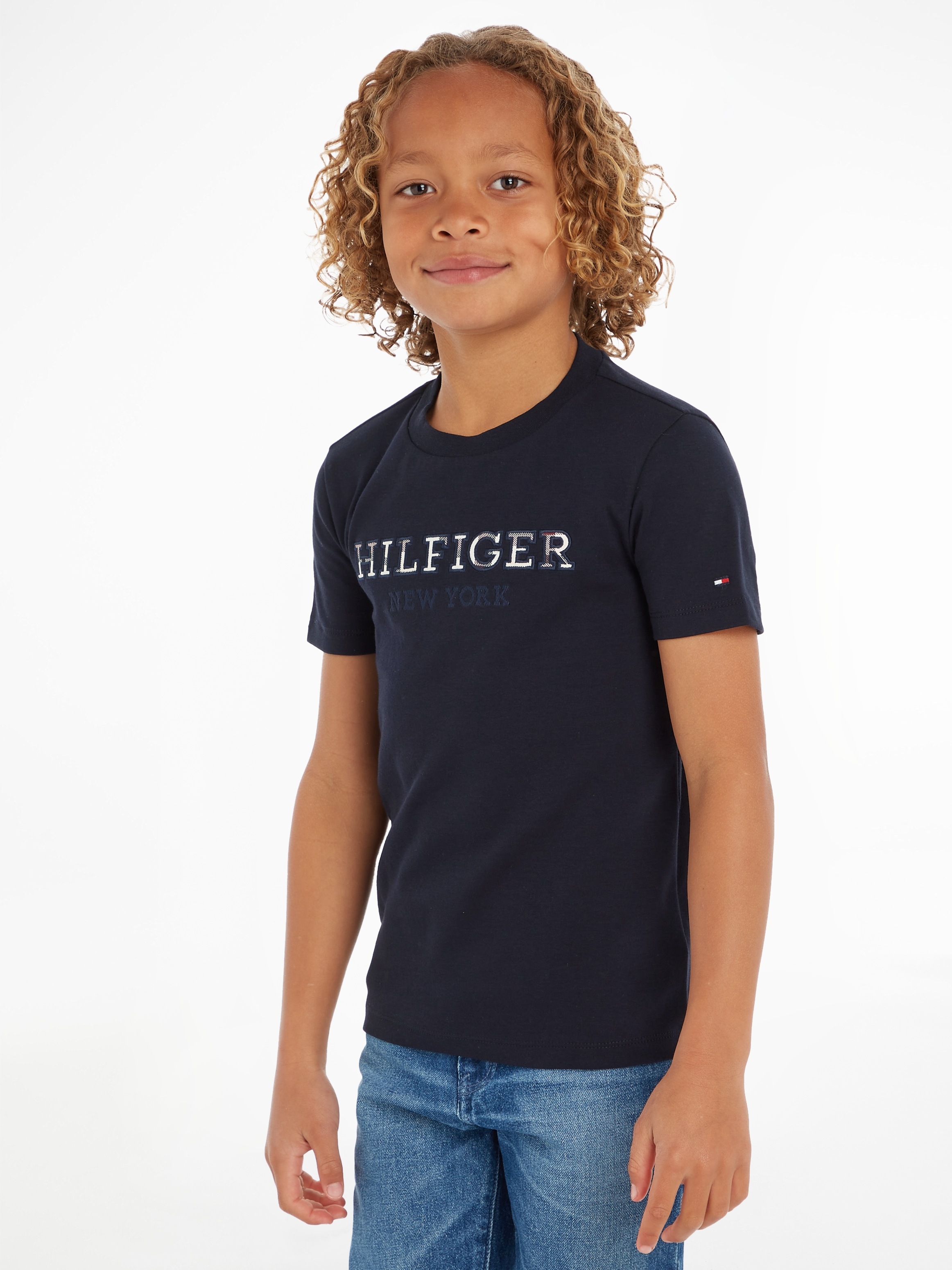 Tommy Hilfiger T-Shirt »HILFIGER LOGO TEE S/S«, mit Hilfiger Statement Print  bei OTTO | T-Shirts
