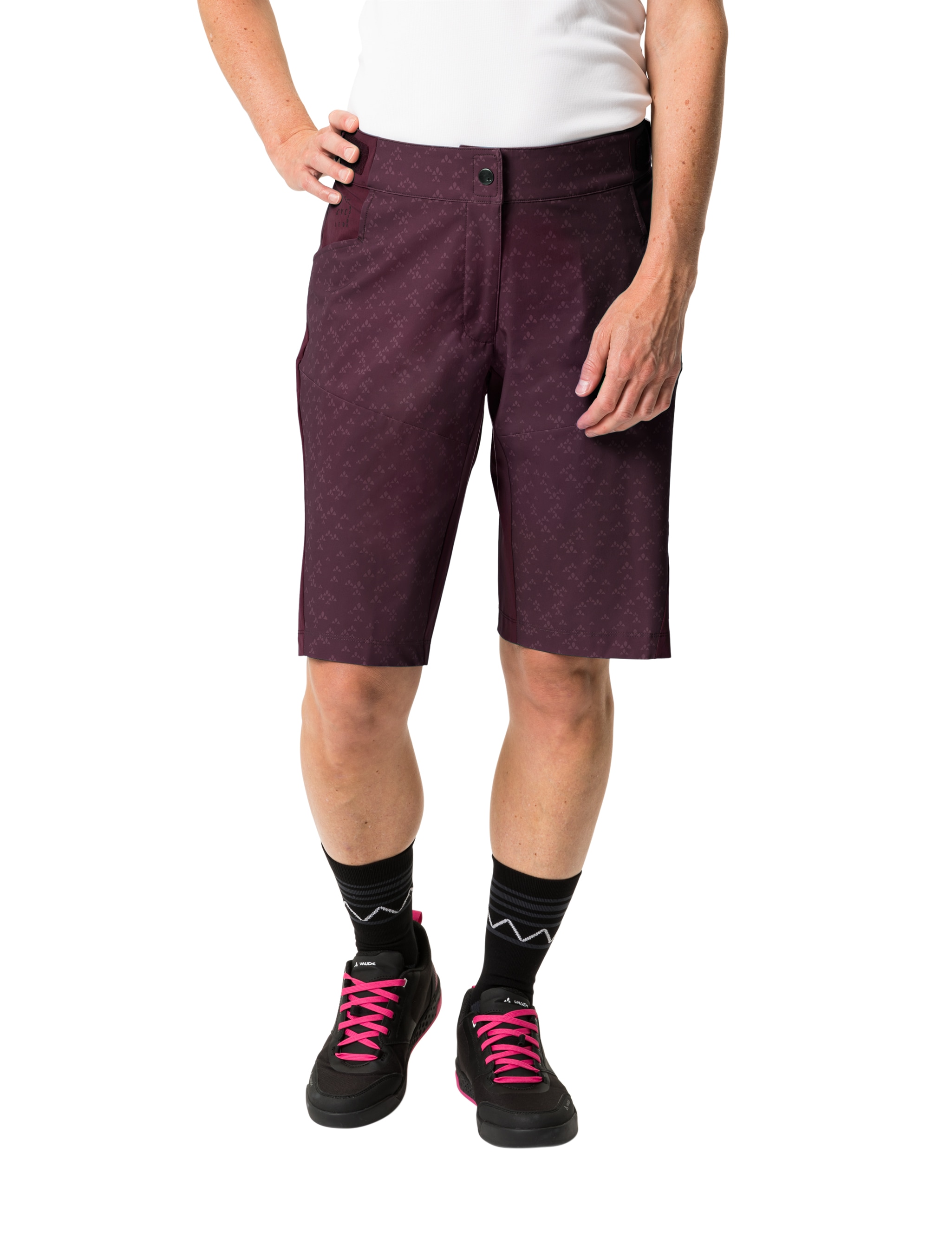 VAUDE Fahrradhose »Wo Ledro Print Shorts«  für Radsport, sportlicher Stil, schnell trocknendes Material