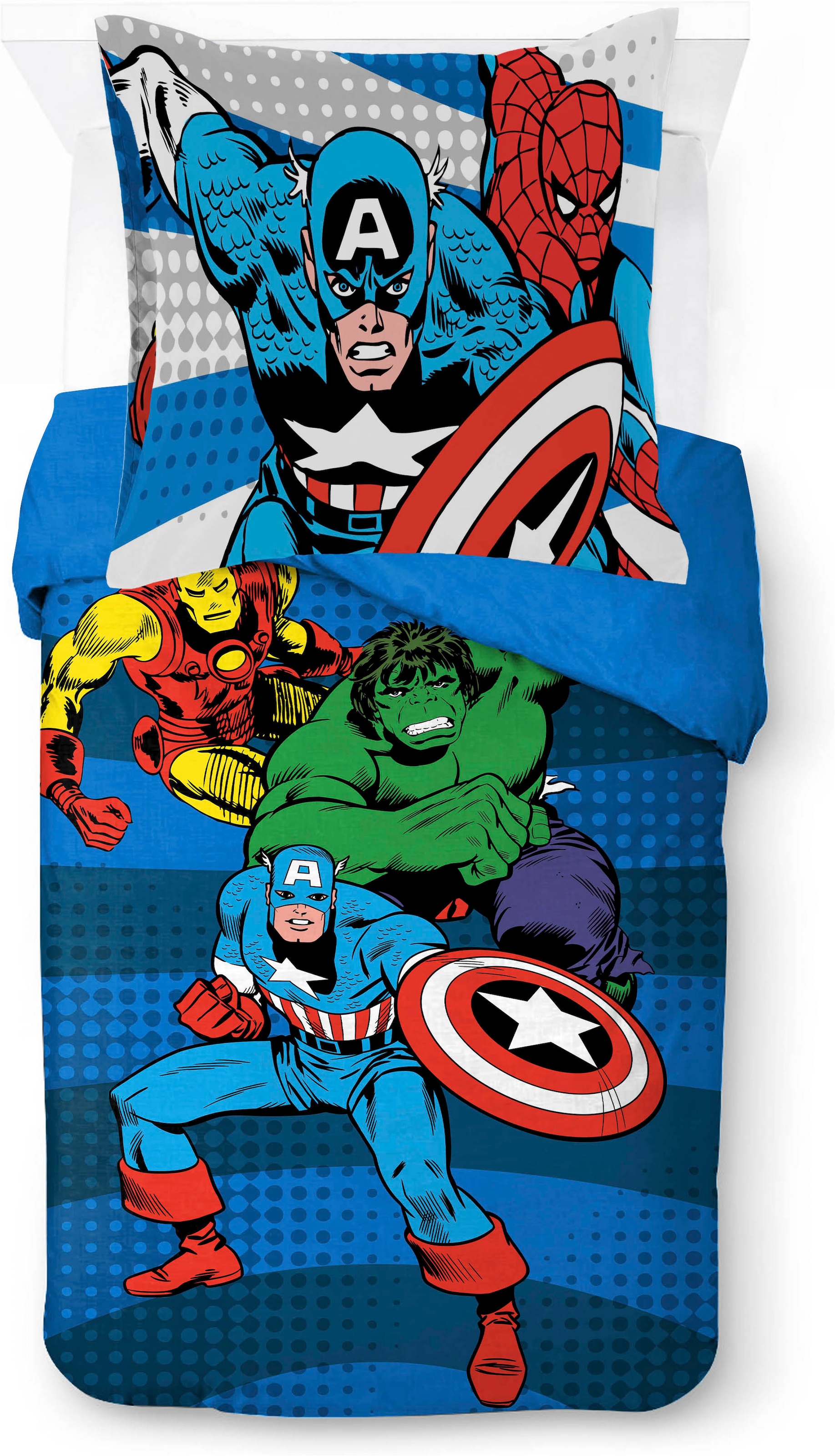 MARVEL Kinderbettwäsche »Avengers Good Guys« 2 100% Baumwolle
