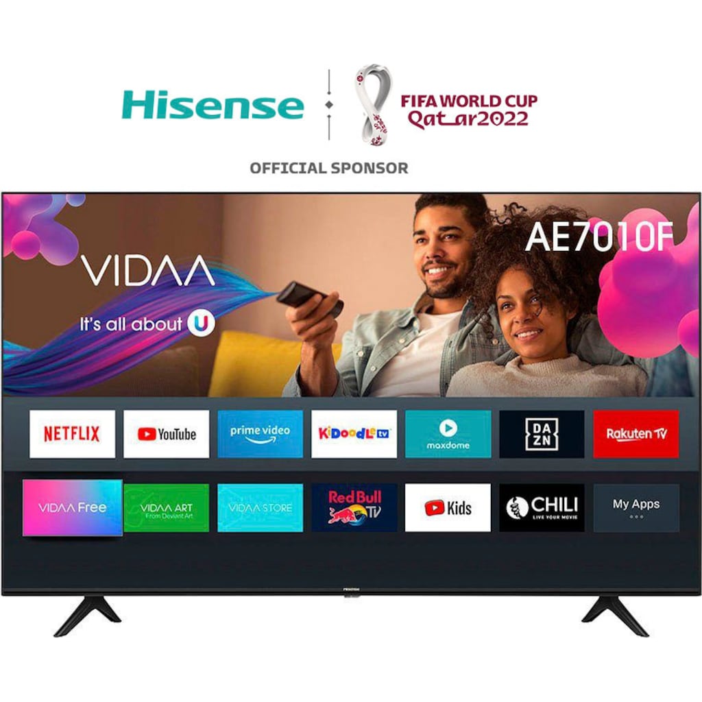 Hisense LED-Fernseher »50AE7010F«, 126 cm/50 Zoll, 4K Ultra HD, Smart-TV, 4K Ultra HD