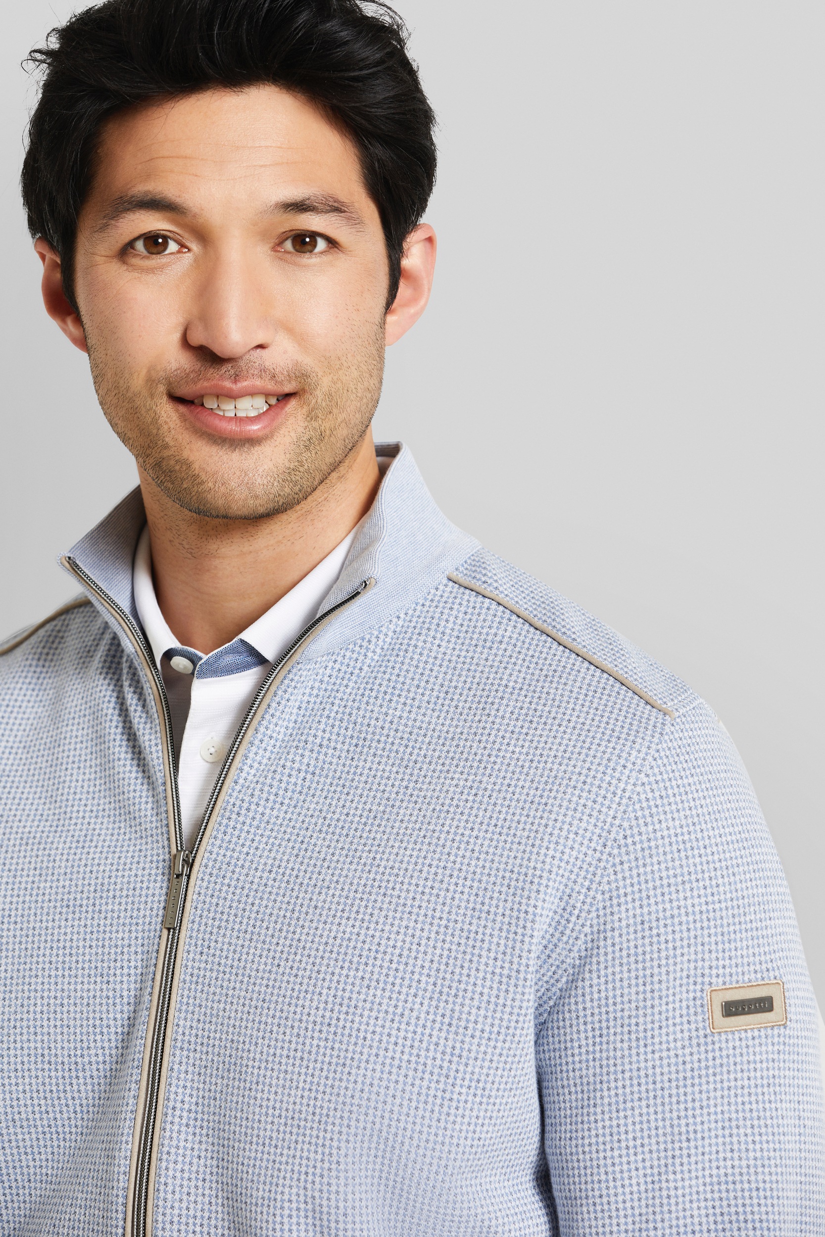 bugatti Sweatshirt, mit Stehkragen