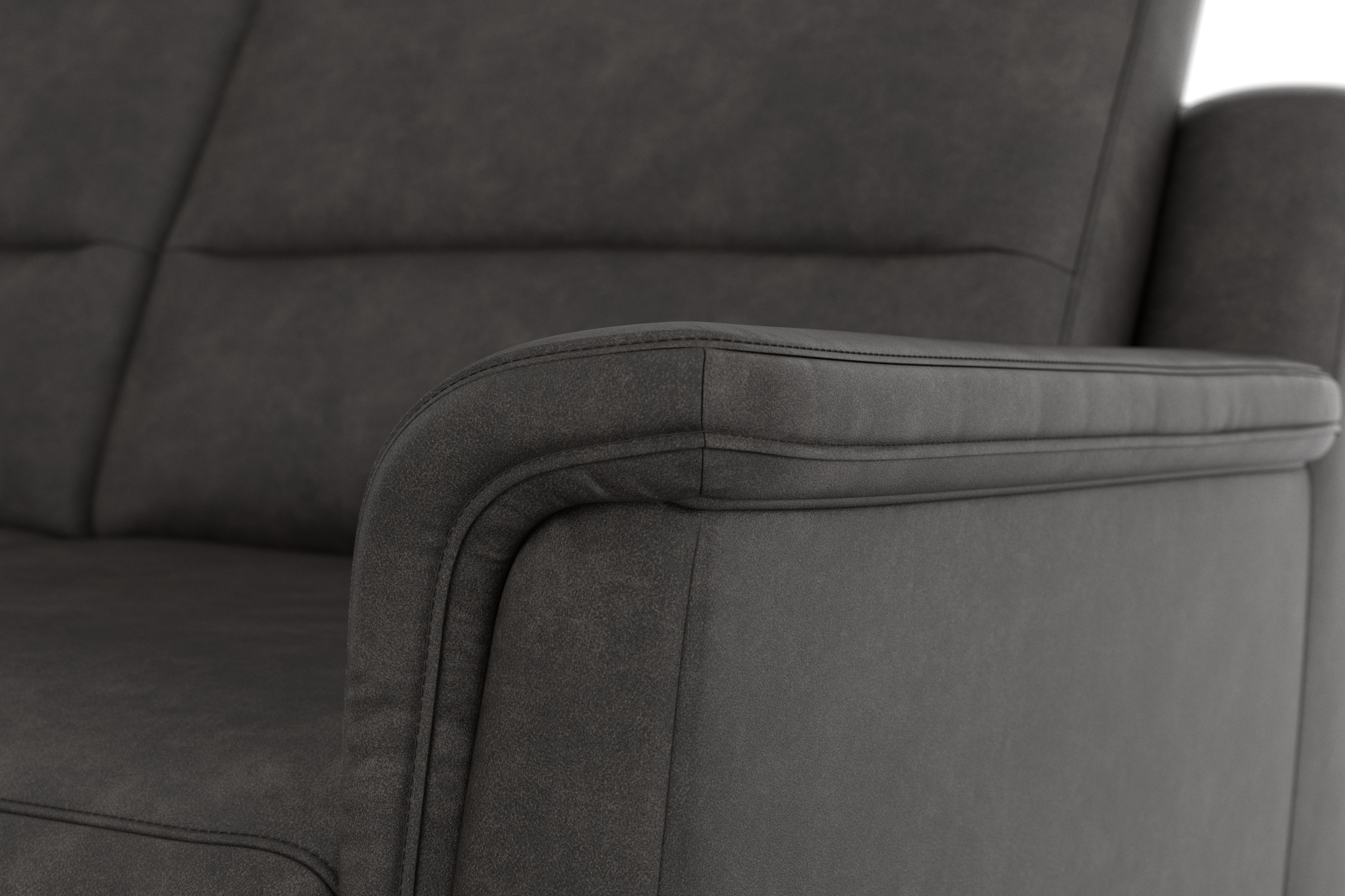 sit&more Ecksofa »Farö L-Form« inklusive Federkern, wahlweise mit Bettfunktion und Bettkasten