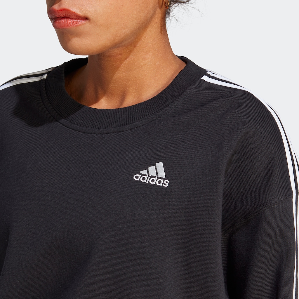 adidas Sportswear Sweatshirt »ESSENTIALS 3-STREIFEN CROP«